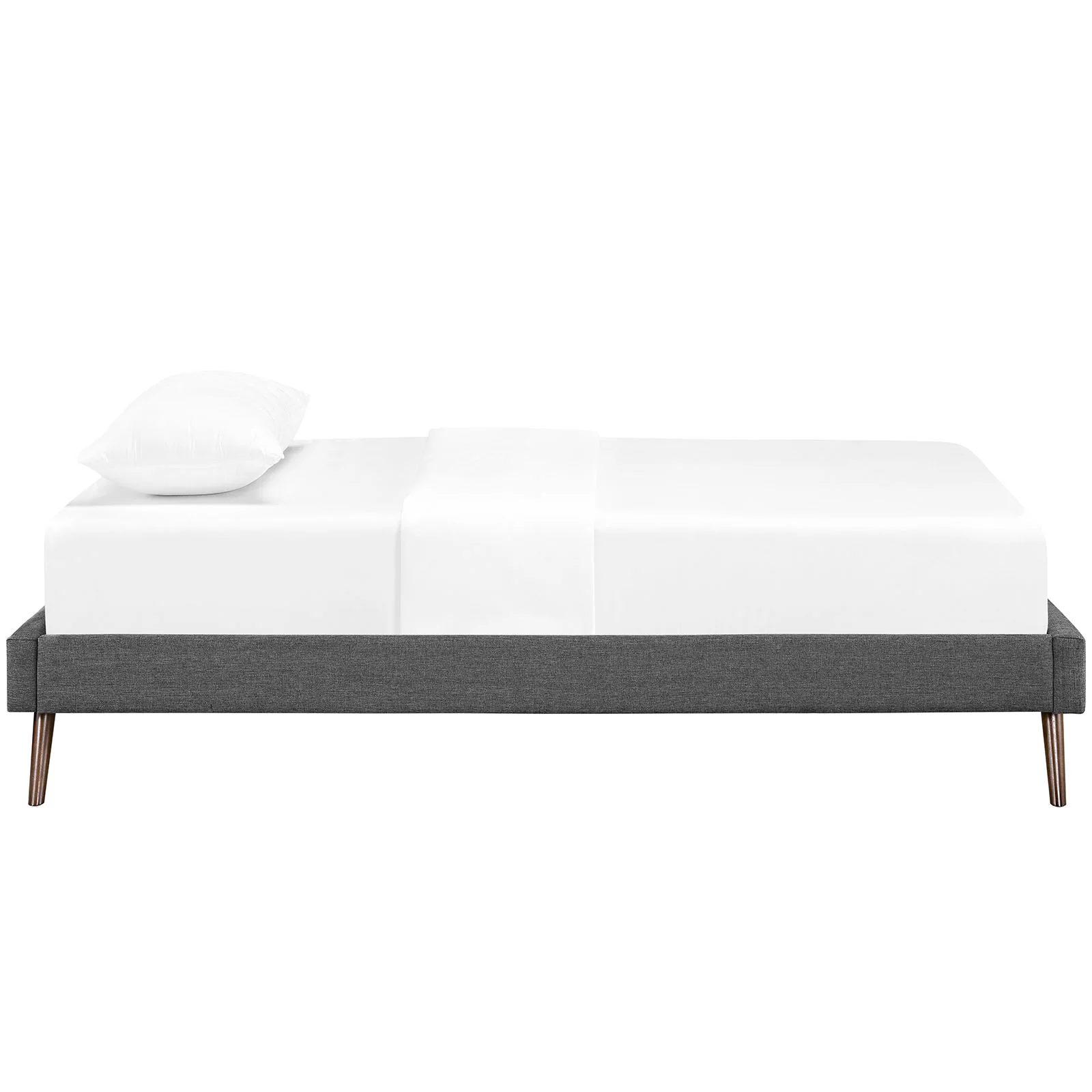 Modway Helen Fabric Twin Bed Frame with Round Splayed Legs - Image 8