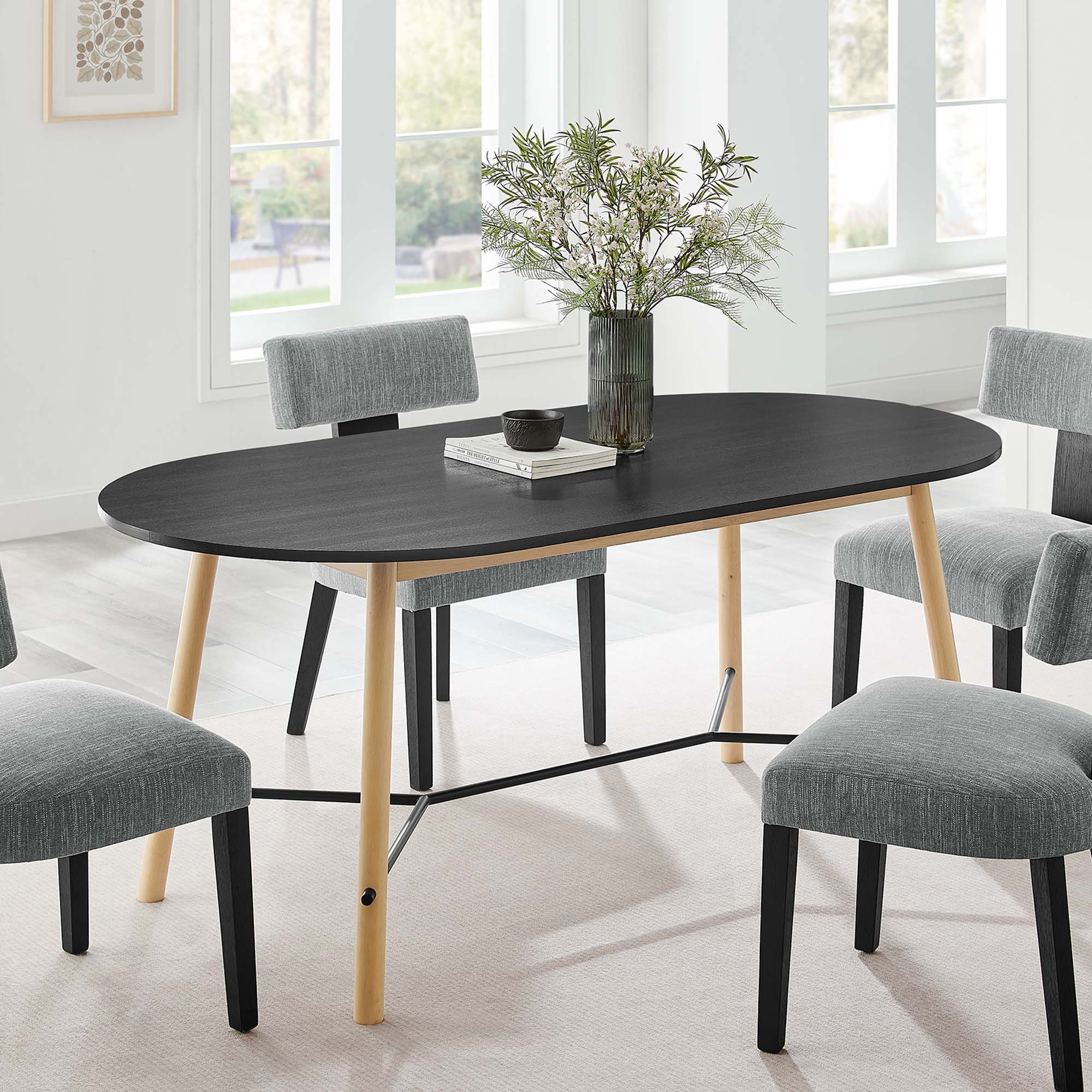 Modway Infuse 71" Wood Grain Dining Table - Image 10