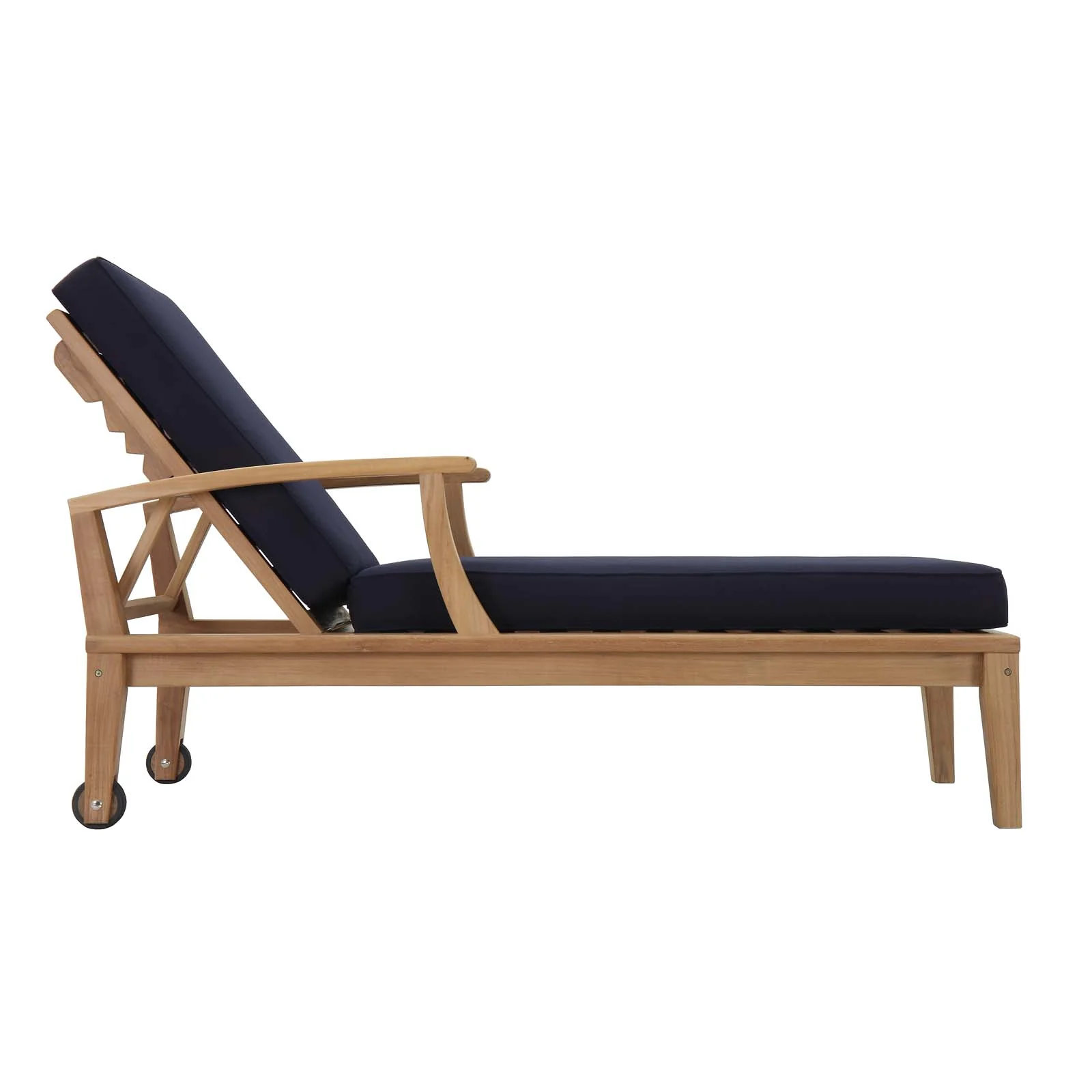 Modway Marina Outdoor Patio Teak Single Chaise - Image 10
