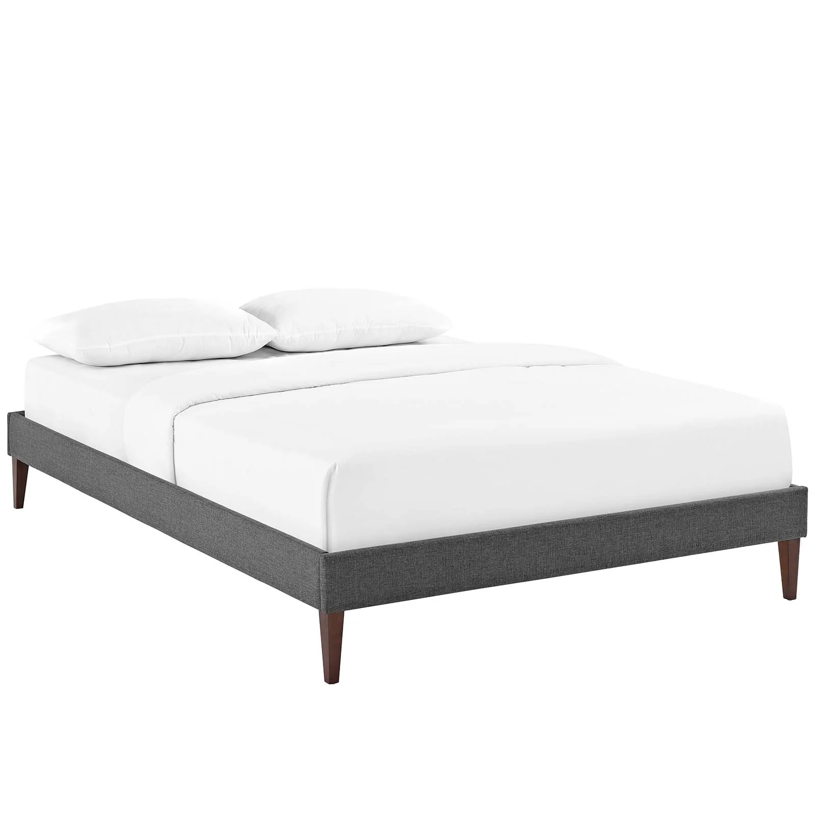 Modway Sharon Fabric Queen Bed Frame with Squared Tapered Legs - Image 2