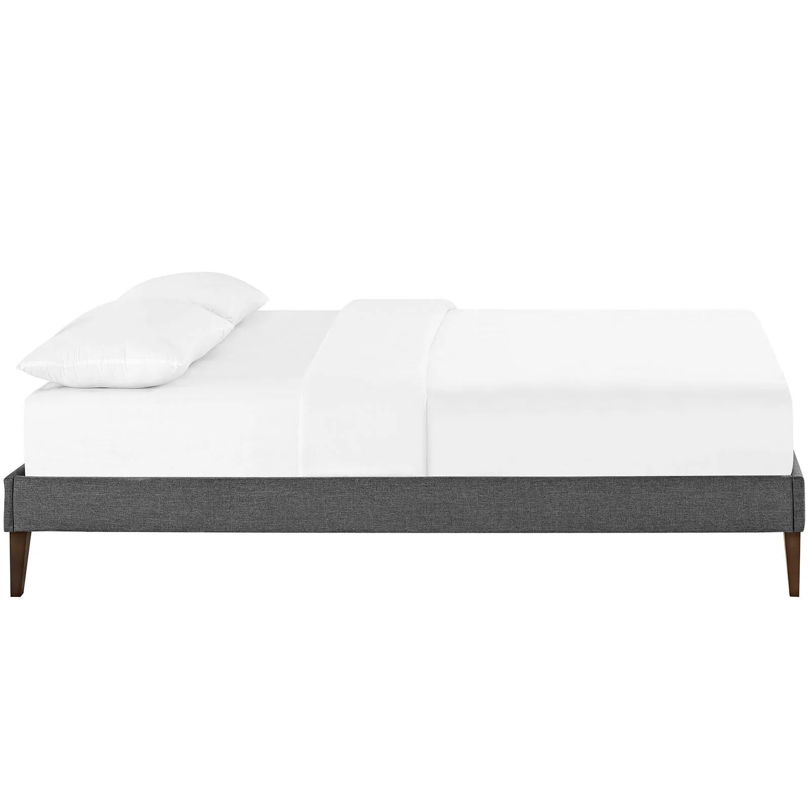 Modway Sharon Fabric Queen Bed Frame with Squared Tapered Legs - Image 4