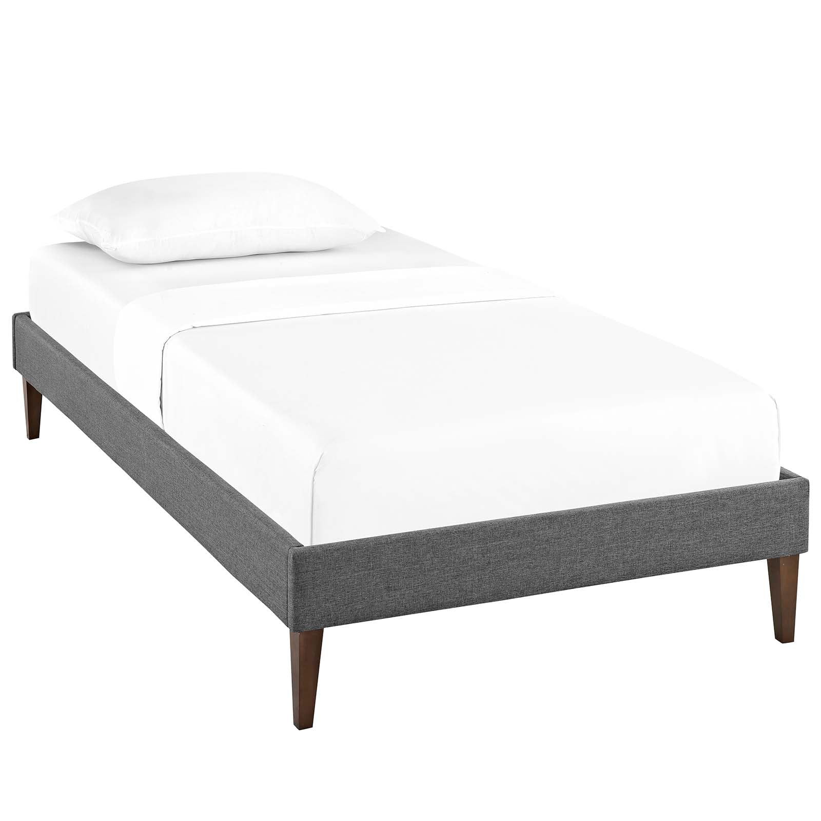 Modway Sharon Fabric Twin Bed Frame with Squared Tapered Legs - Image 2