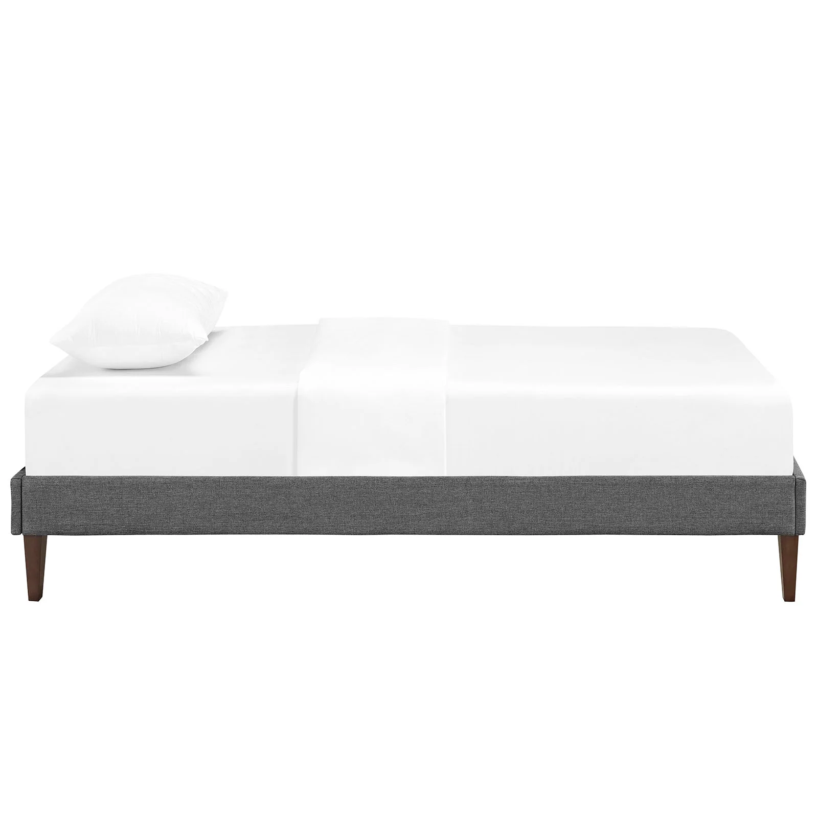 Modway Sharon Fabric Twin Bed Frame with Squared Tapered Legs - Image 4