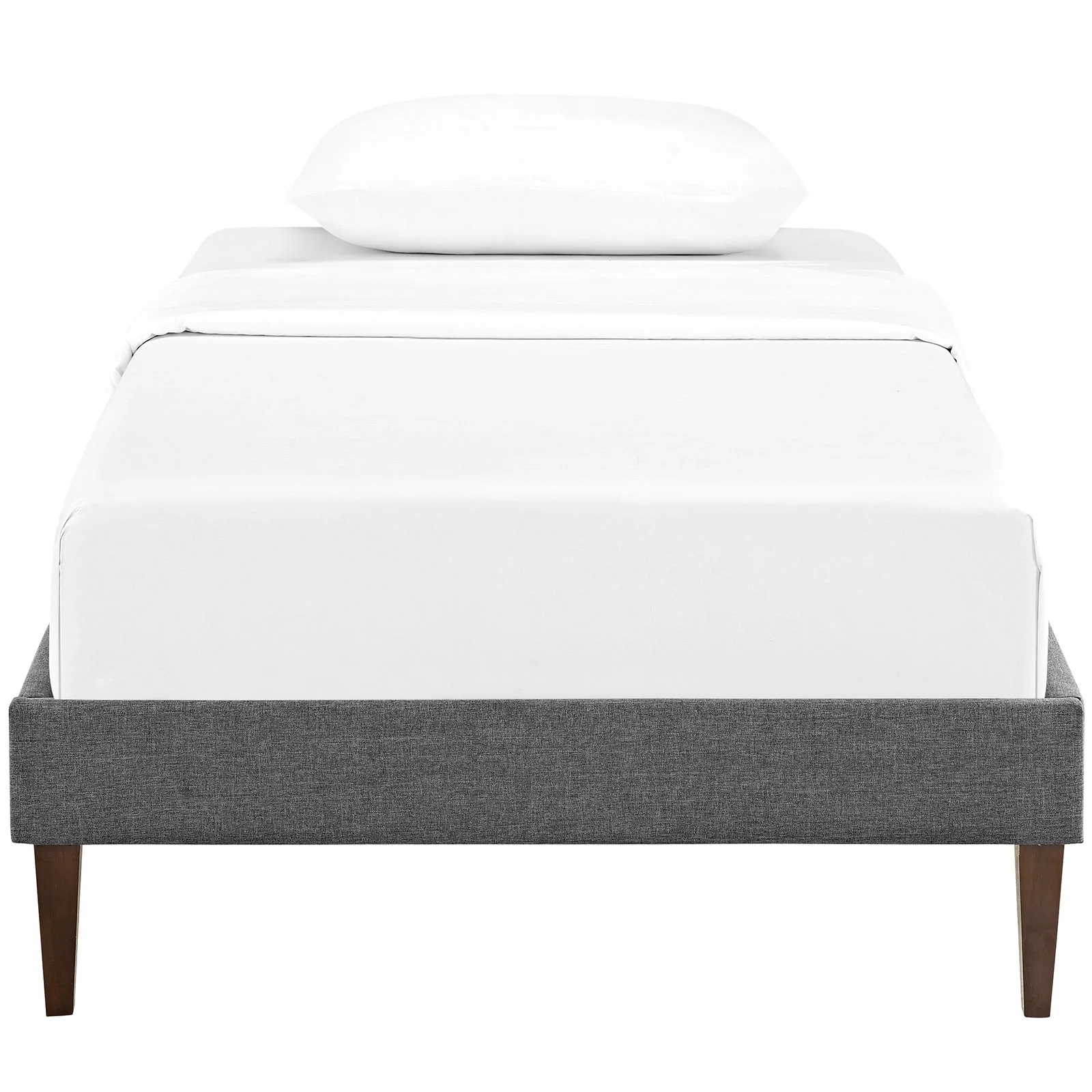 Modway Sharon Fabric Twin Bed Frame with Squared Tapered Legs - Image 5