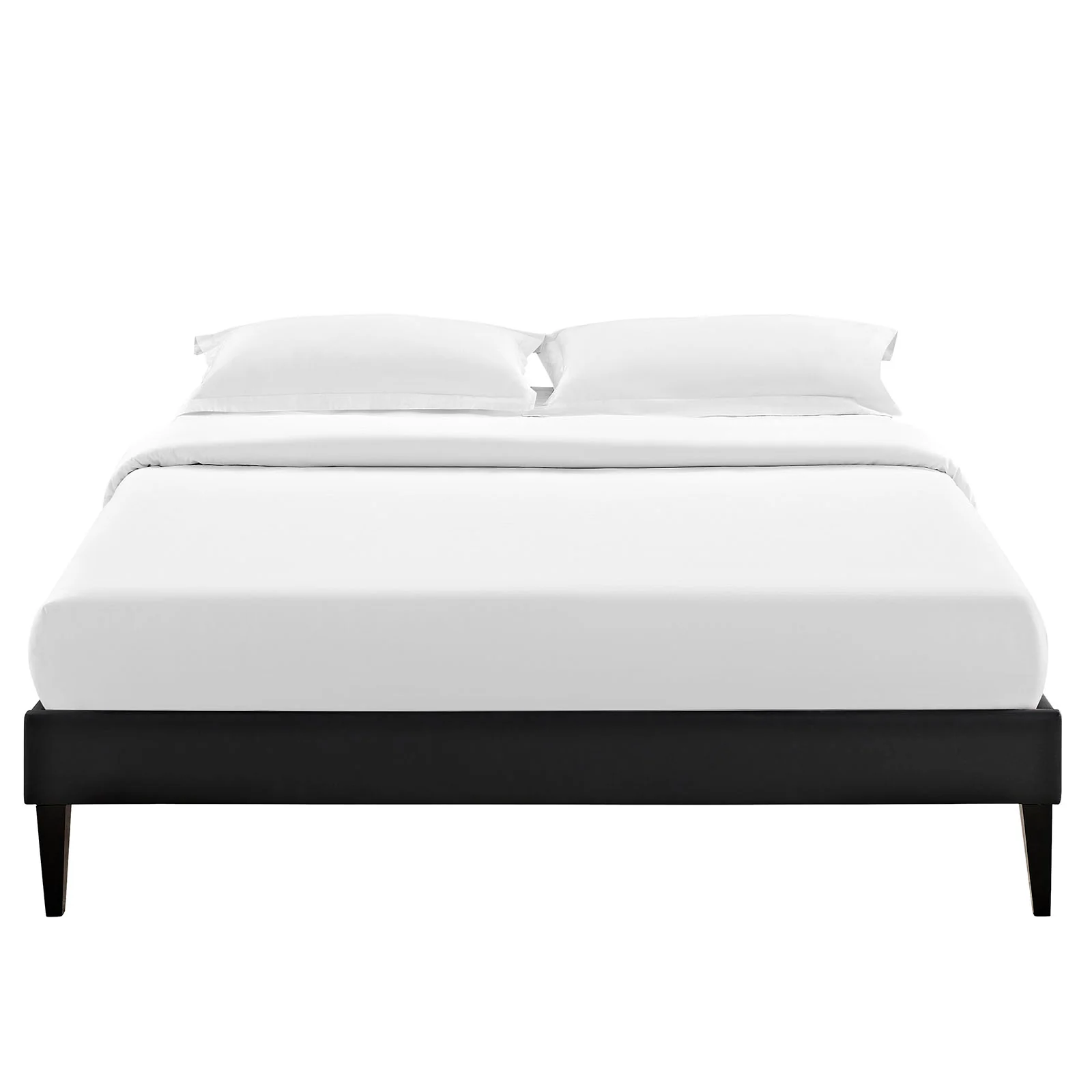 Modway Sharon Vinyl Full Bed Frame with Squared Tapered Legs - Image 5