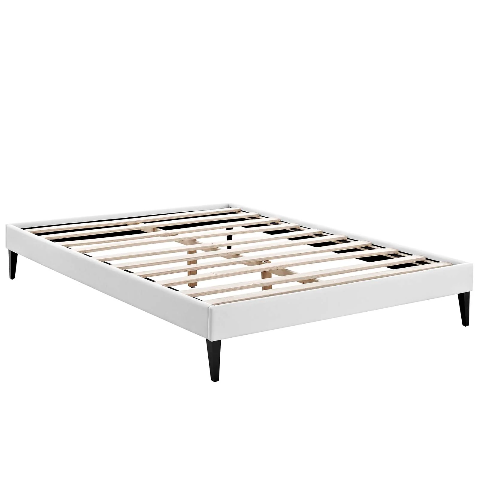 Modway Sharon Vinyl Full Bed Frame with Squared Tapered Legs - Image 7