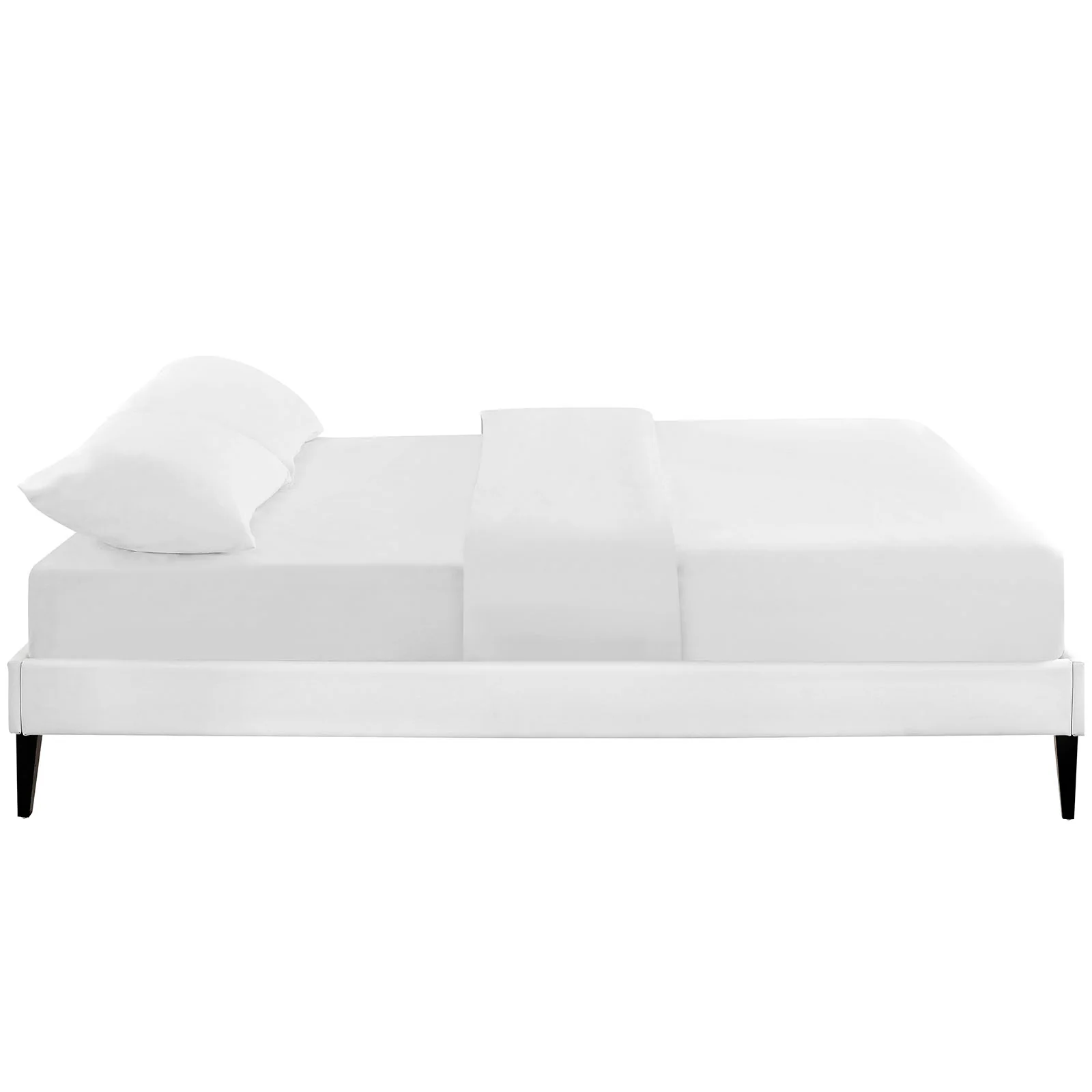 Modway Sharon Vinyl Full Bed Frame with Squared Tapered Legs - Image 8