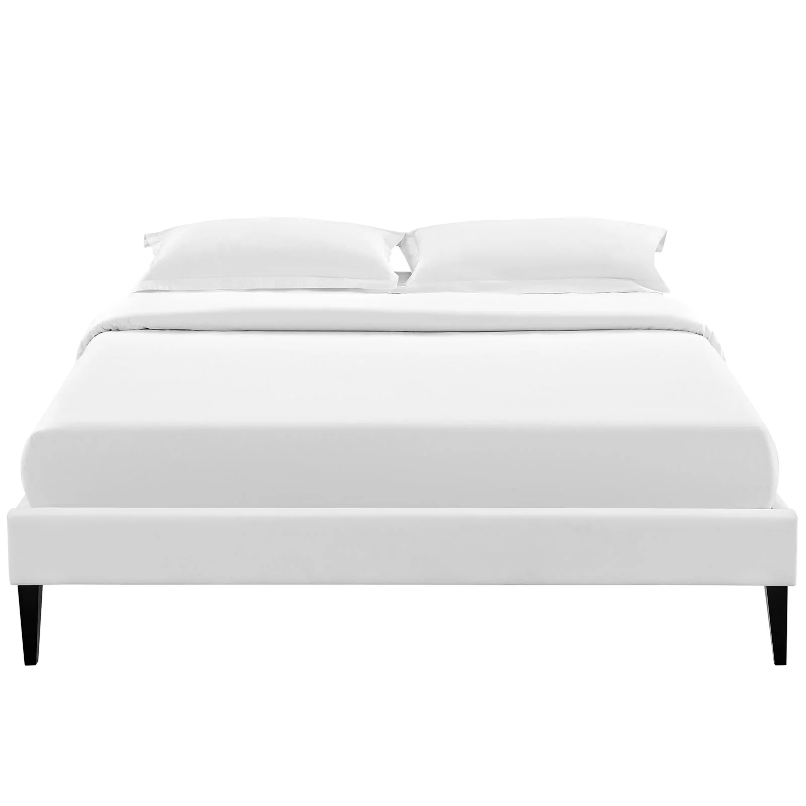 Modway Sharon Vinyl Full Bed Frame with Squared Tapered Legs - Image 9