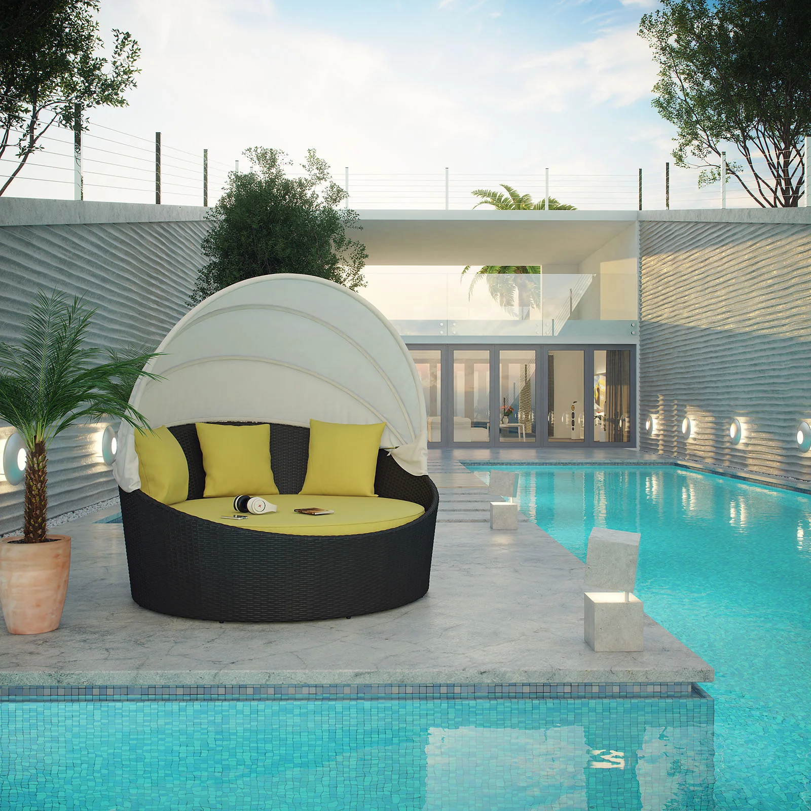 Modway Siesta Canopy Outdoor Patio Daybed - Image 12