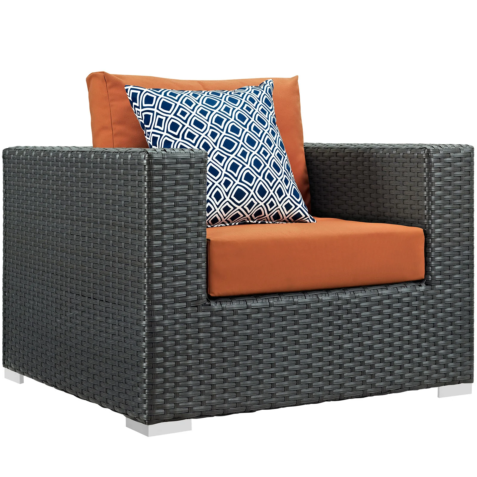 Modway Sojourn 8 Piece Outdoor Patio Sunbrella® Sectional Set - Image 3