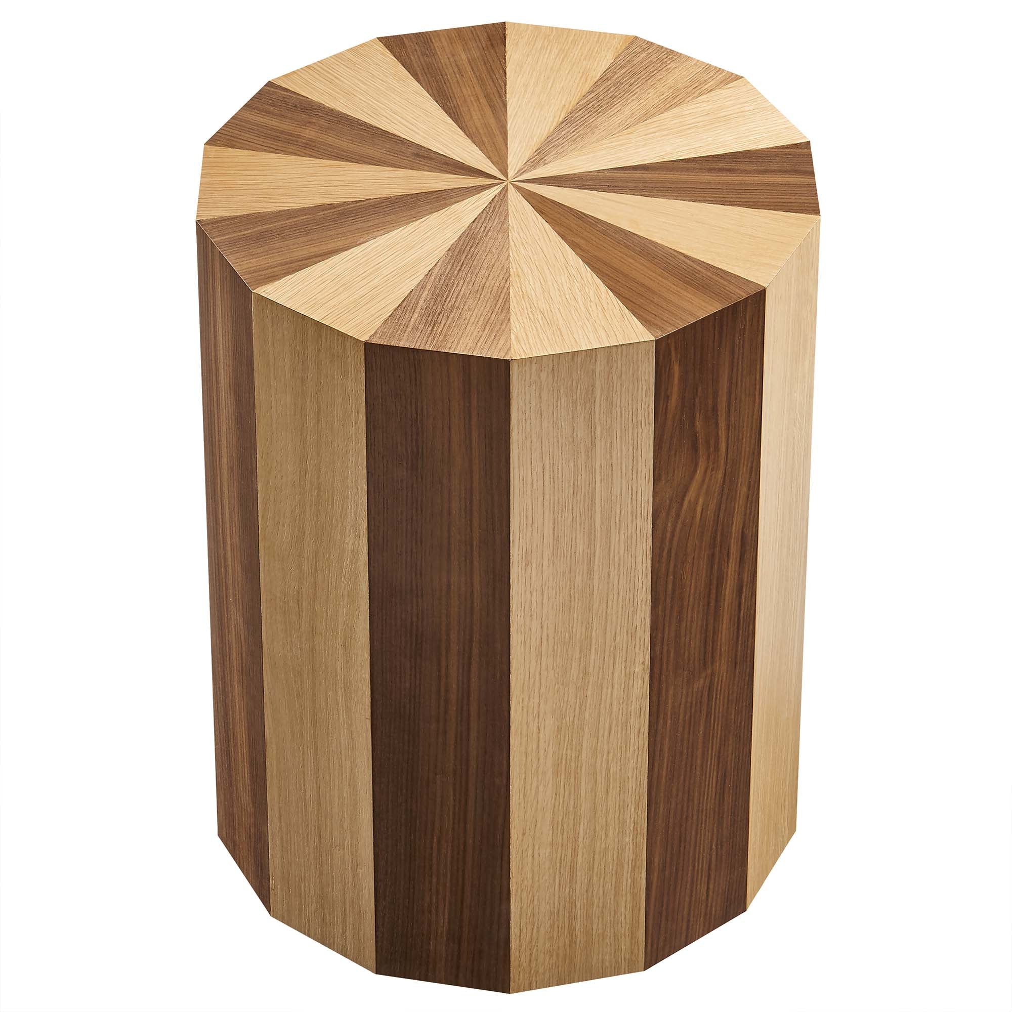 Modway Twirl Two-Toned Wood Veneer Side Table - Image 3