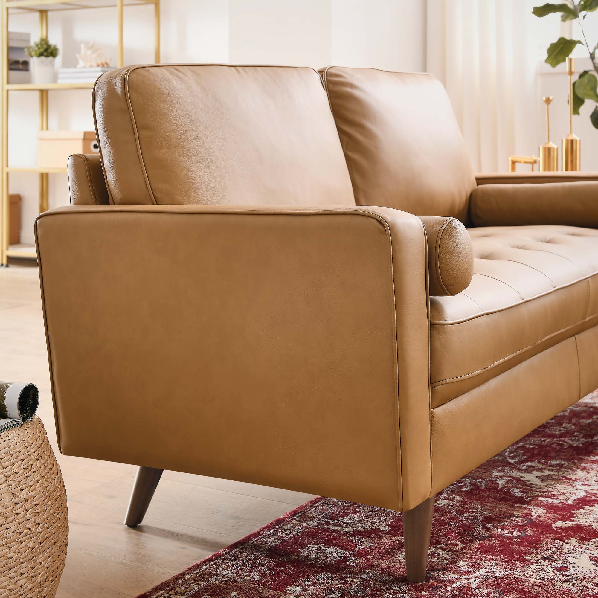 Modway Valour Leather Loveseat - Image 23