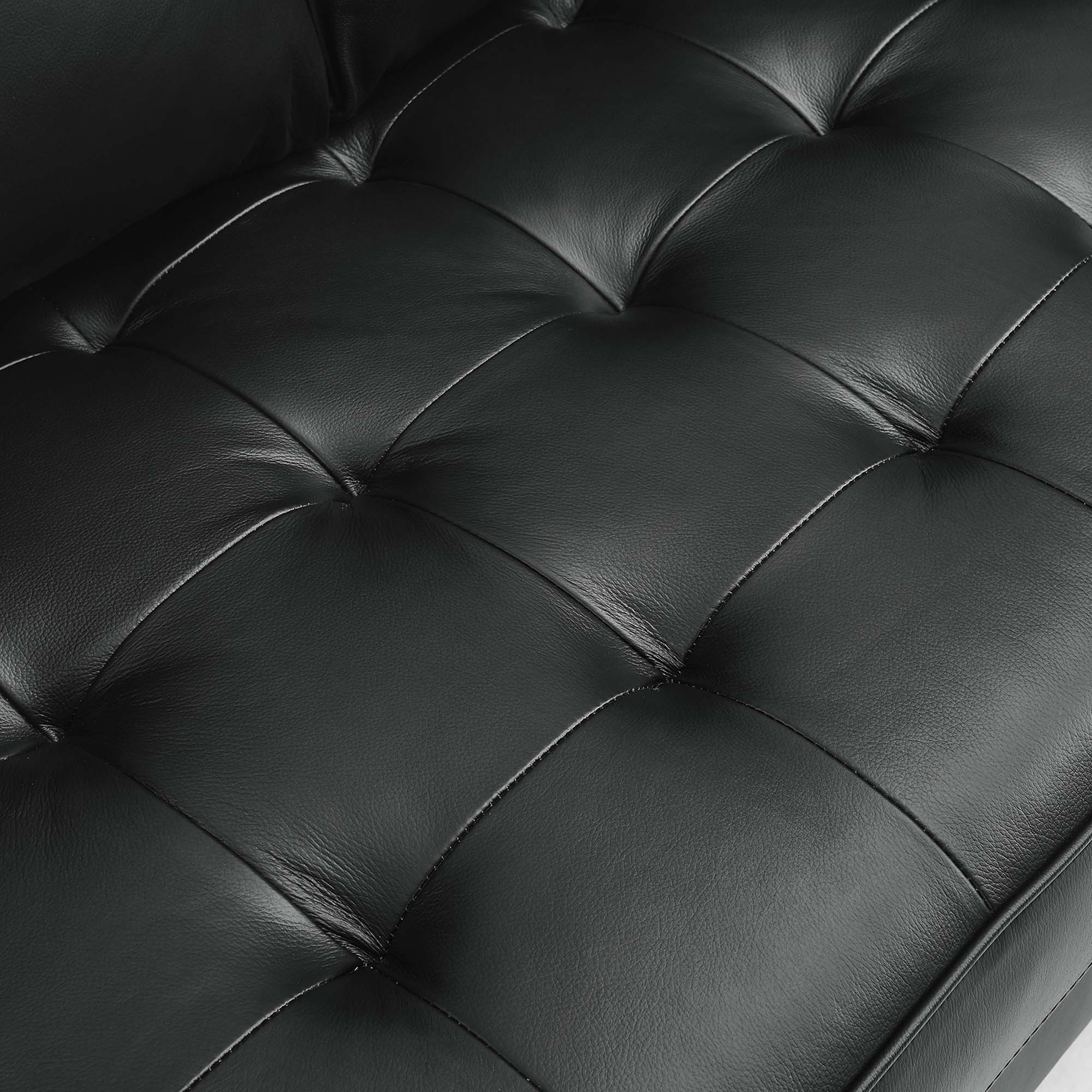 Modway Valour Leather Loveseat - Image 6