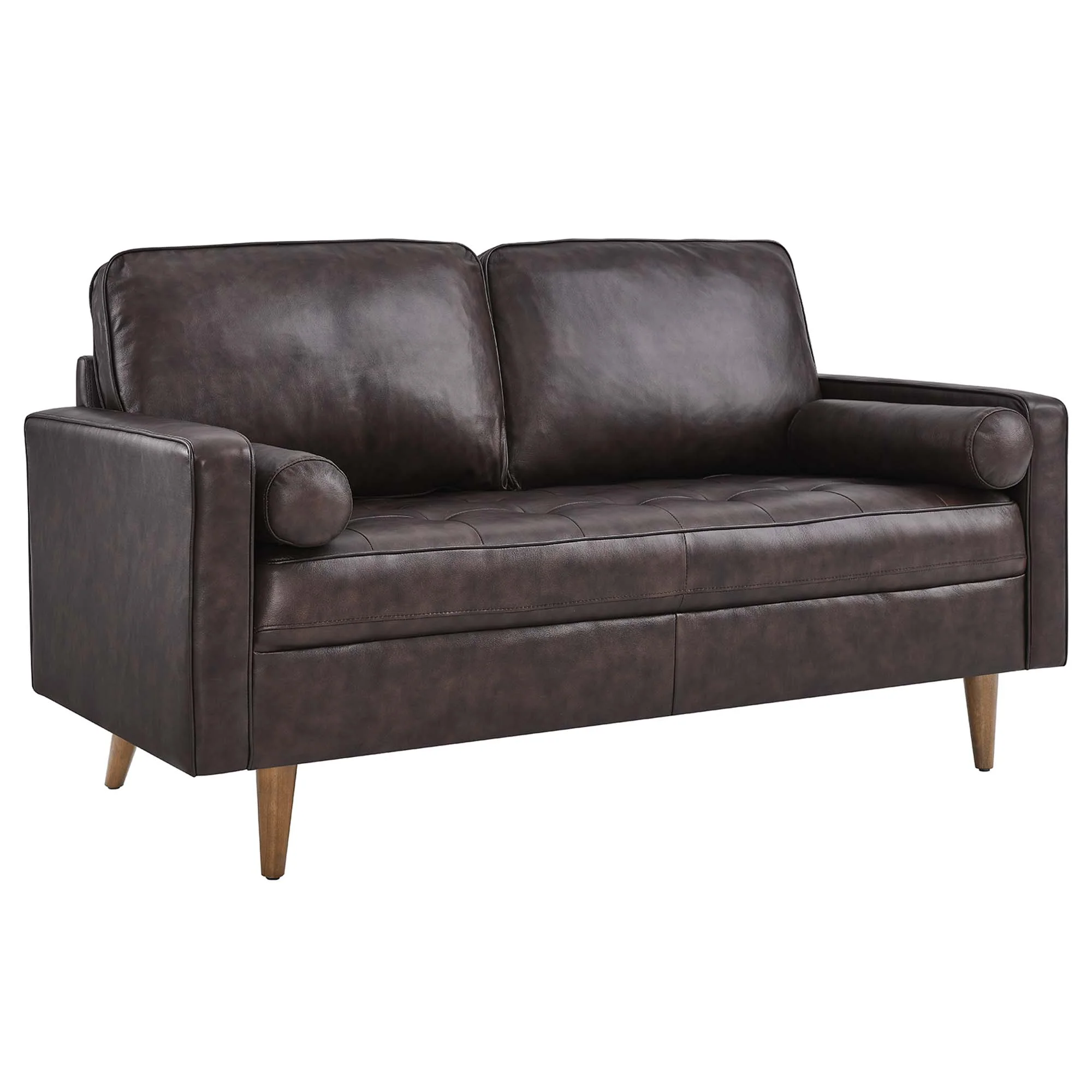 Modway Valour Leather Loveseat - Image 9