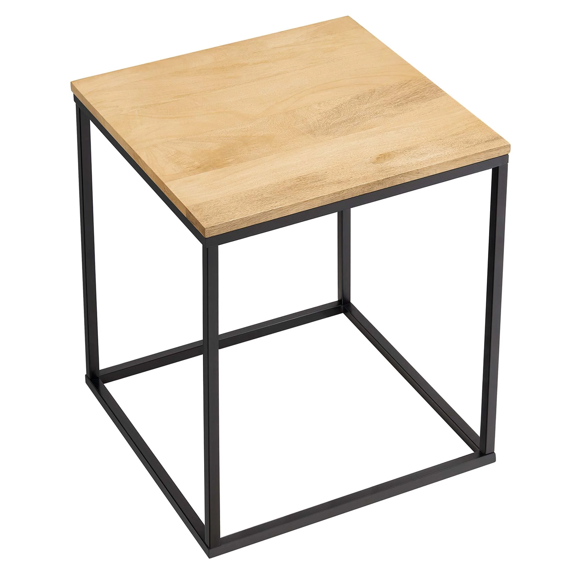 Modway Zora Square Wood and Metal Side Table - Image 4