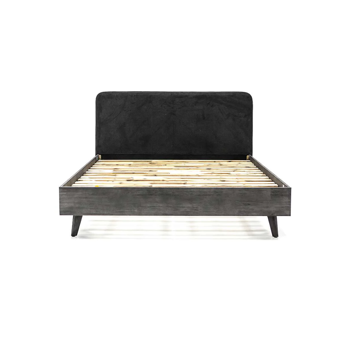 Mohave 3 Piece Acacia Queen Bed and Nightstands Bedroom Set By Armen Living - Image 4