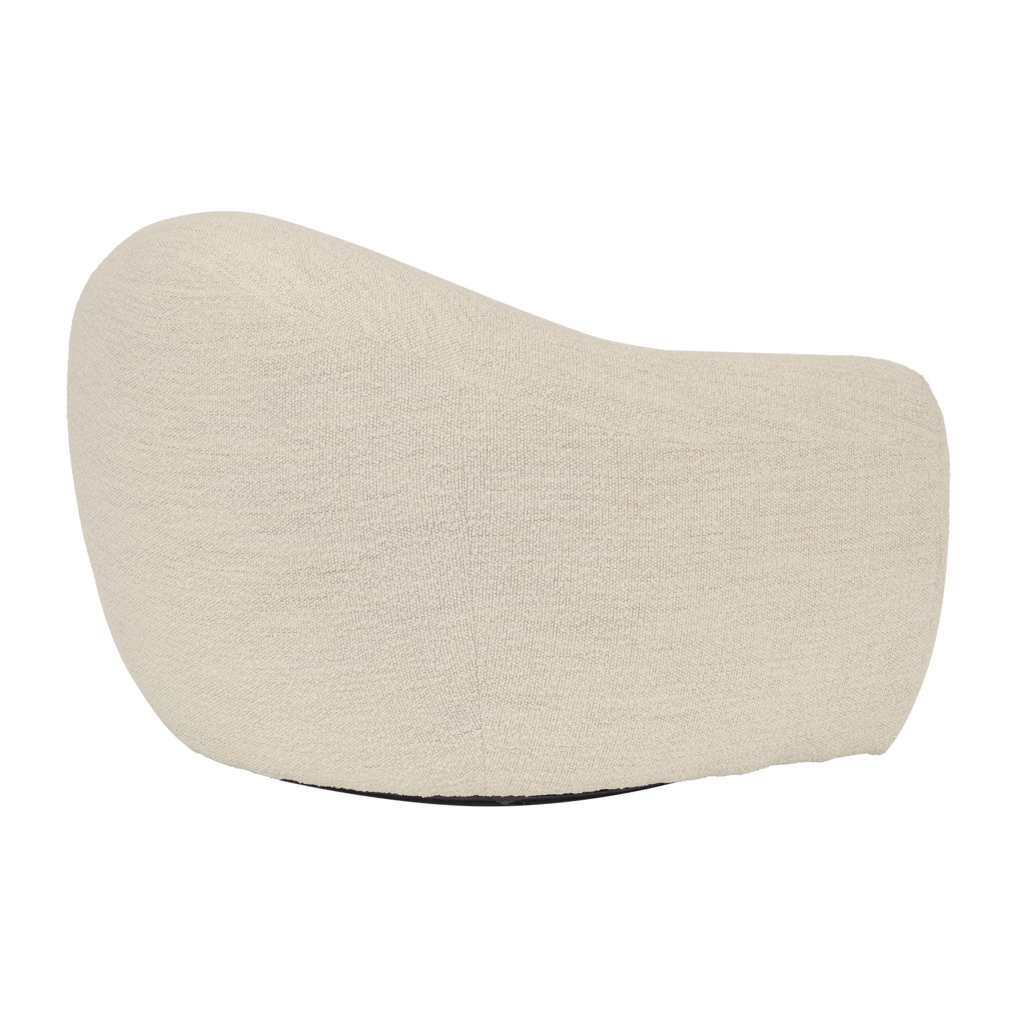 Molly Upholstered Swivel Accent Chair in Pearl By Armen Living - Image 4