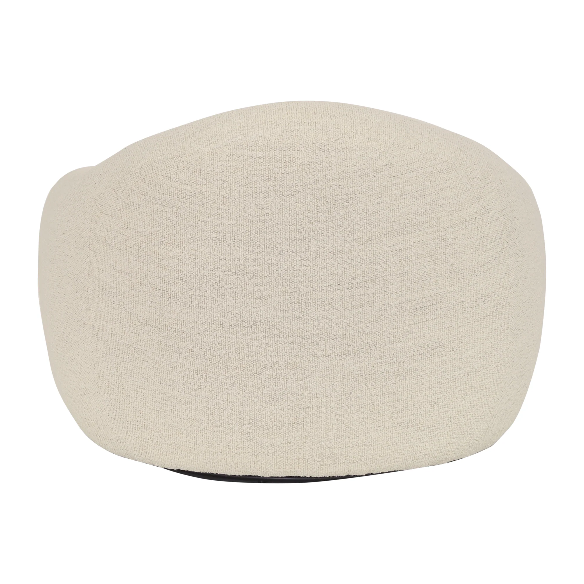 Molly Upholstered Swivel Accent Chair in Pearl By Armen Living - Image 5
