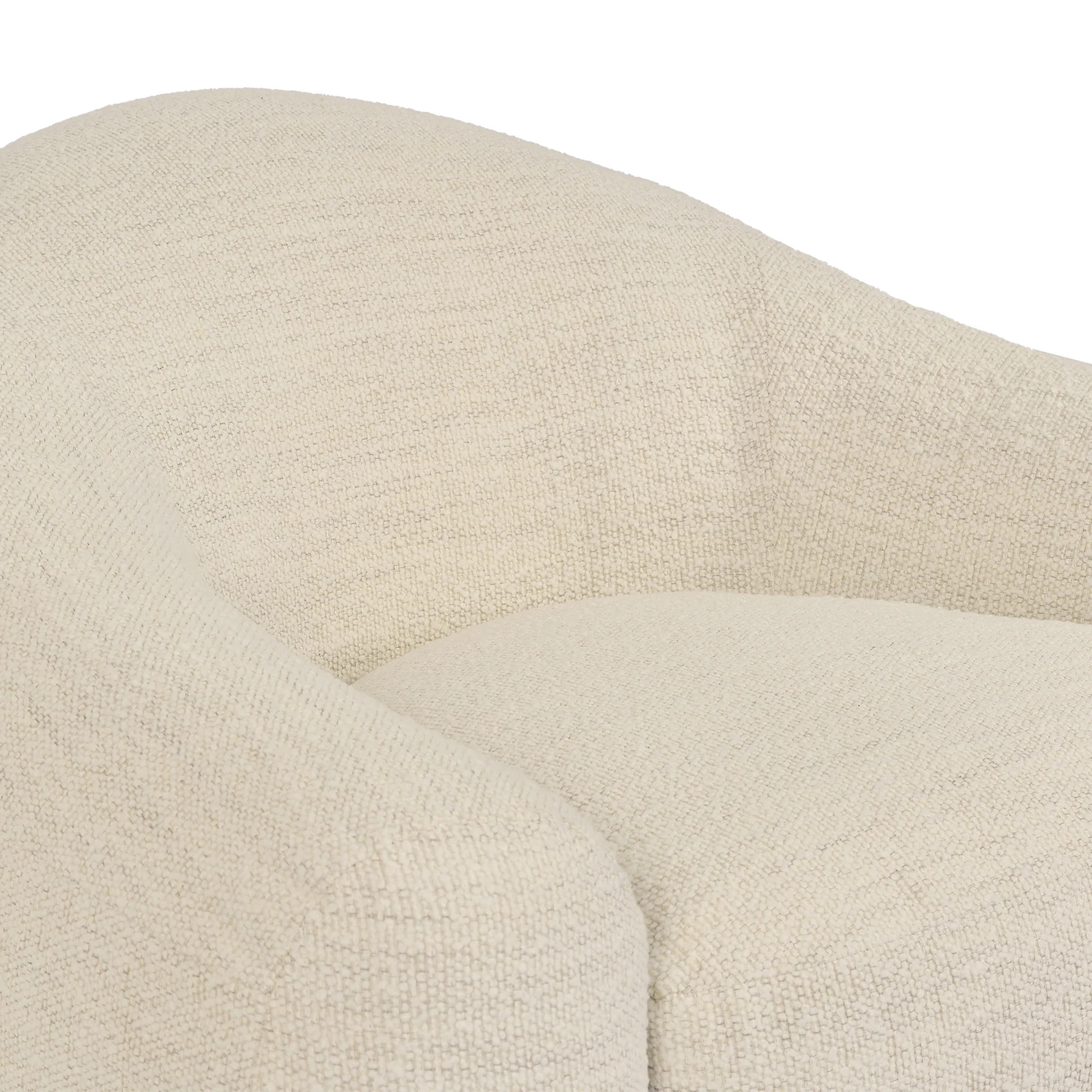 Molly Upholstered Swivel Accent Chair in Pearl By Armen Living - Image 7