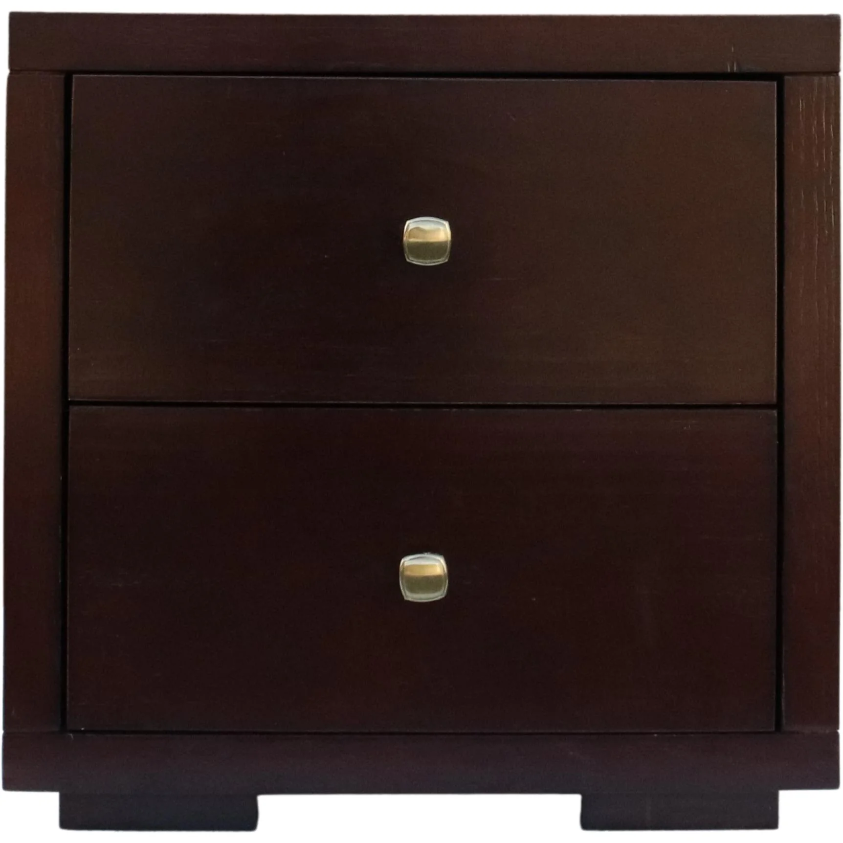 Moma Espresso Wood Platform Full Bed With Nightstand By Homeroots - Image 5