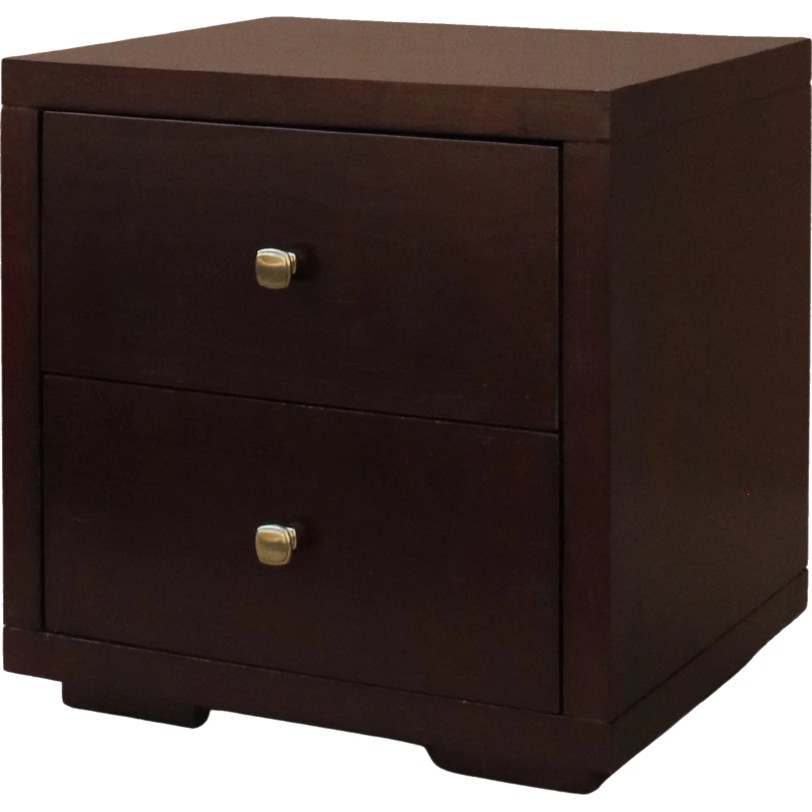 Moma Espresso Wood Platform Full Bed With Nightstand By Homeroots - Image 6