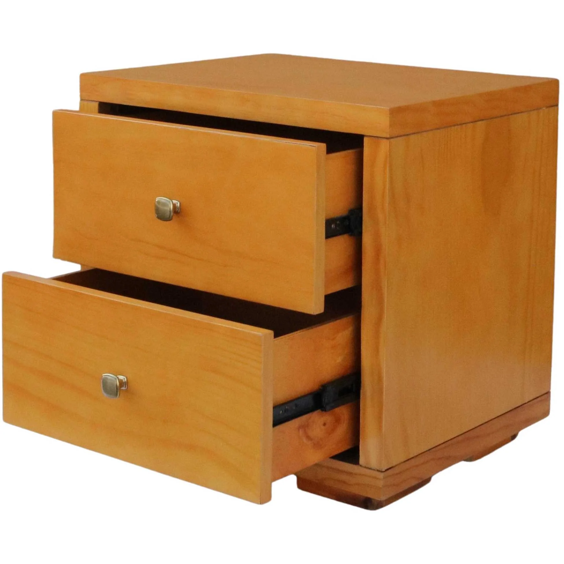 Moma Oak Wood Platform Full Bed With Nightstand By Homeroots - Image 8