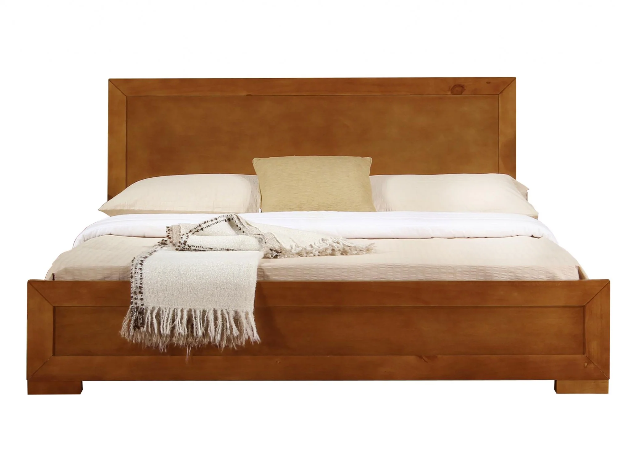 Moma Oak Wood Platform Twin Bed With Nightstand By Homeroots - Image 4