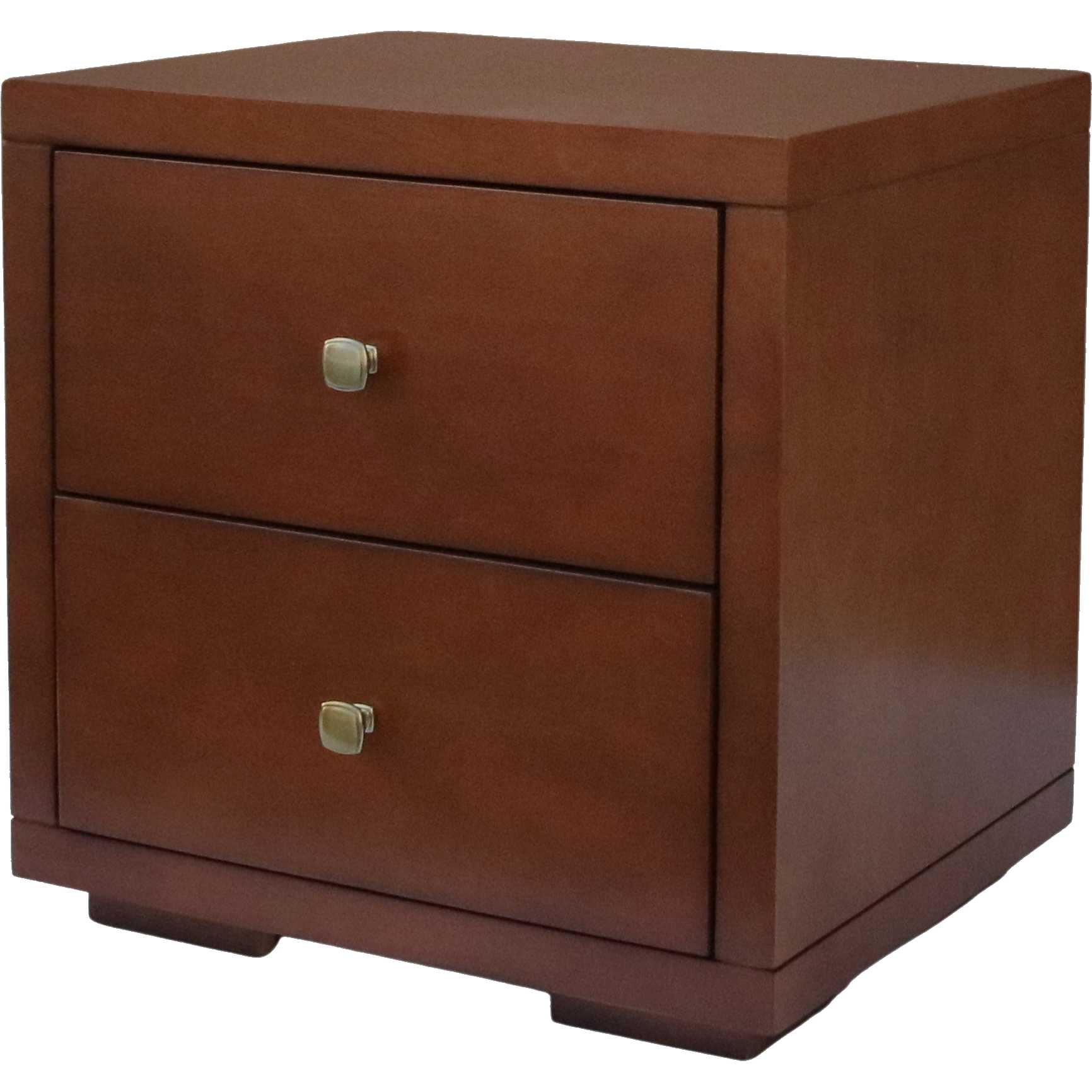 Moma Walnut Wood Platform Queen Bed With Two Nightstands By Homeroots - Image 7