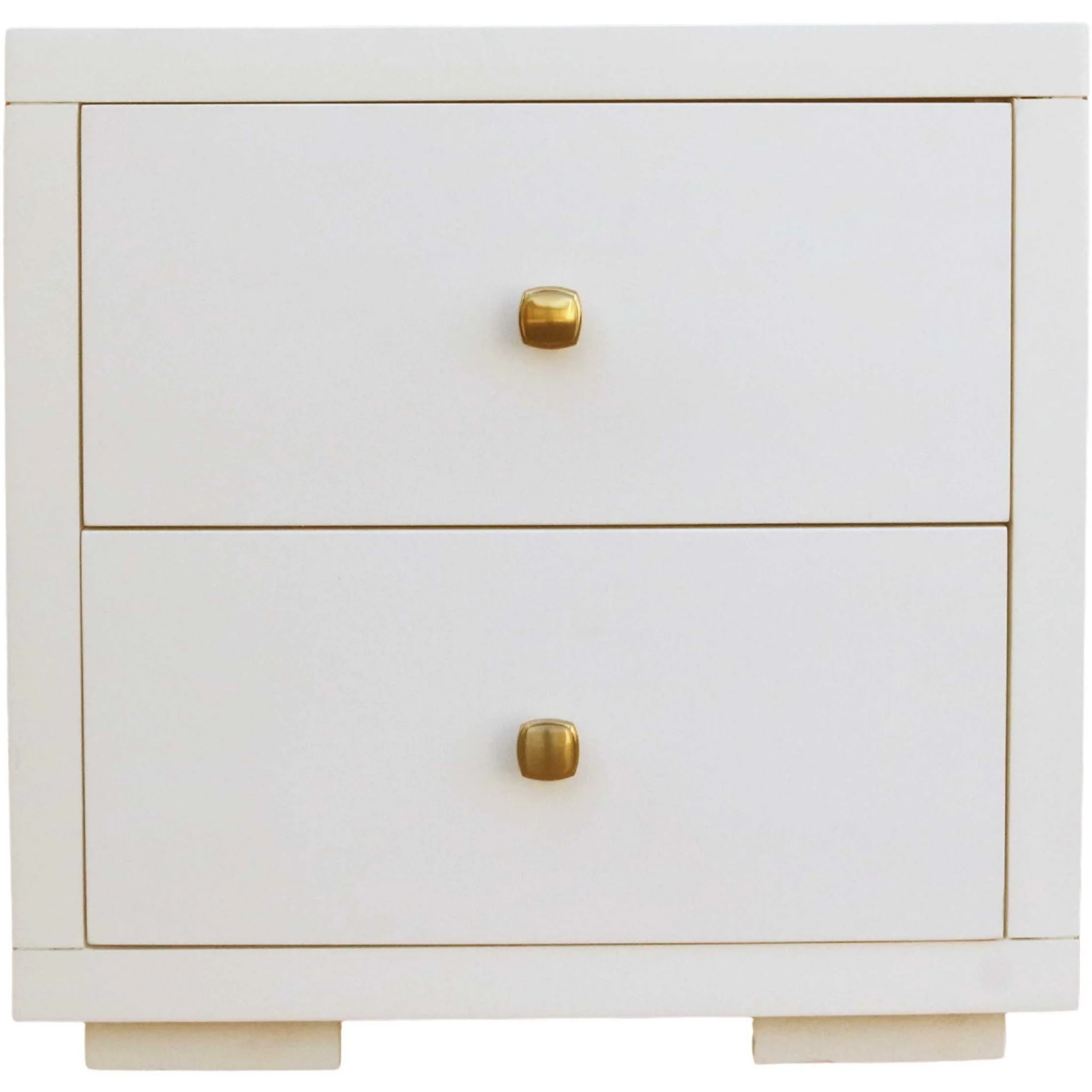 Moma White Wood Platform King Bed With Two Nightstands By Homeroots - Image 6