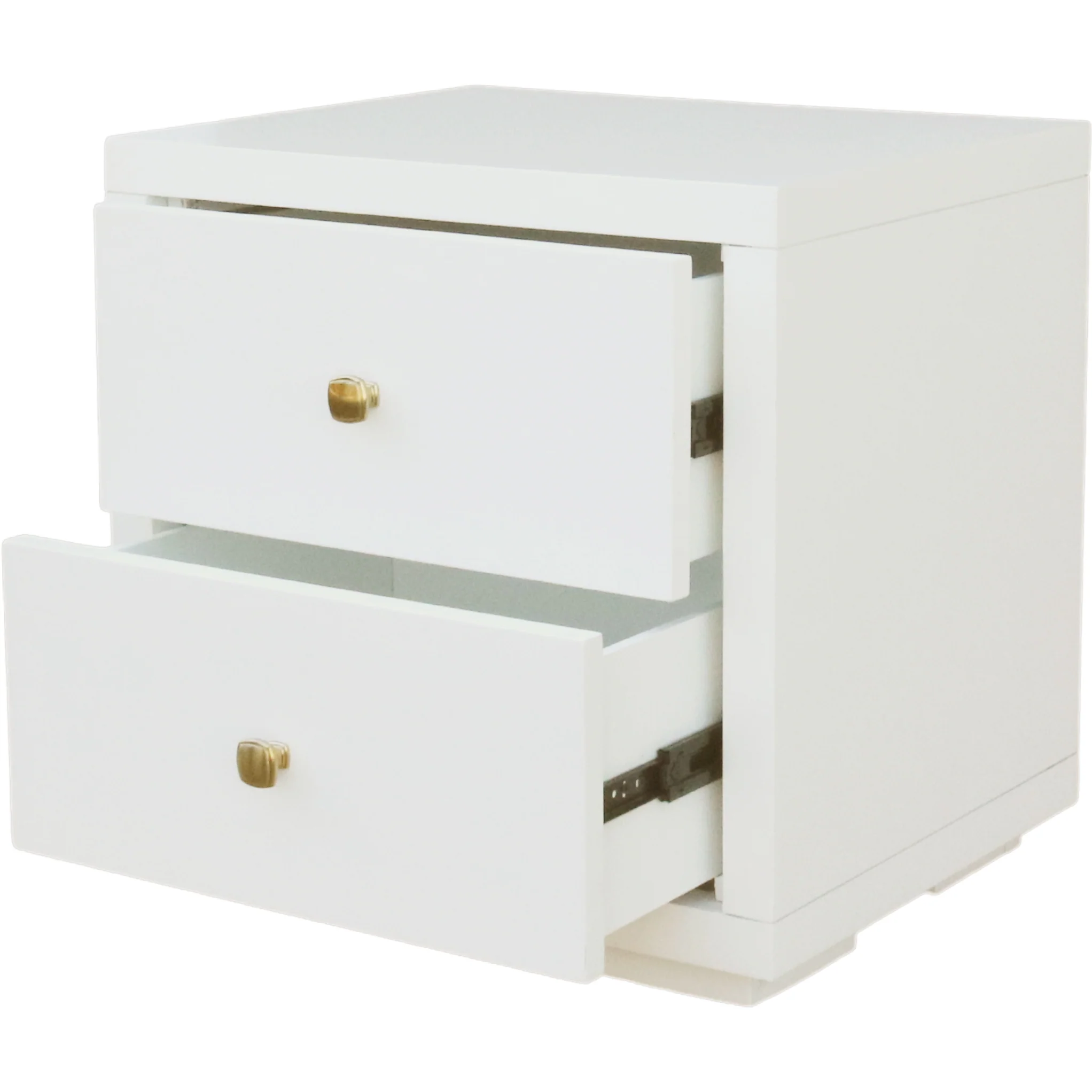 Moma White Wood Platform King Bed With Two Nightstands By Homeroots - Image 8