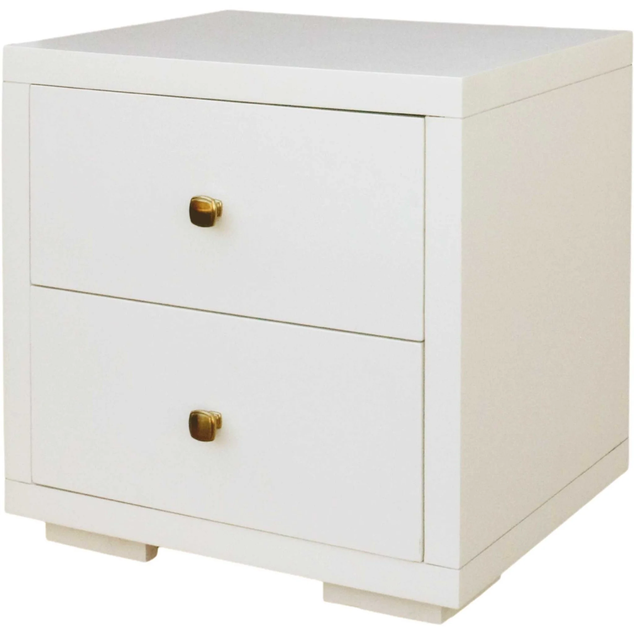 Moma White Wood Platform Twin Bed With Nightstand By Homeroots - Image 7