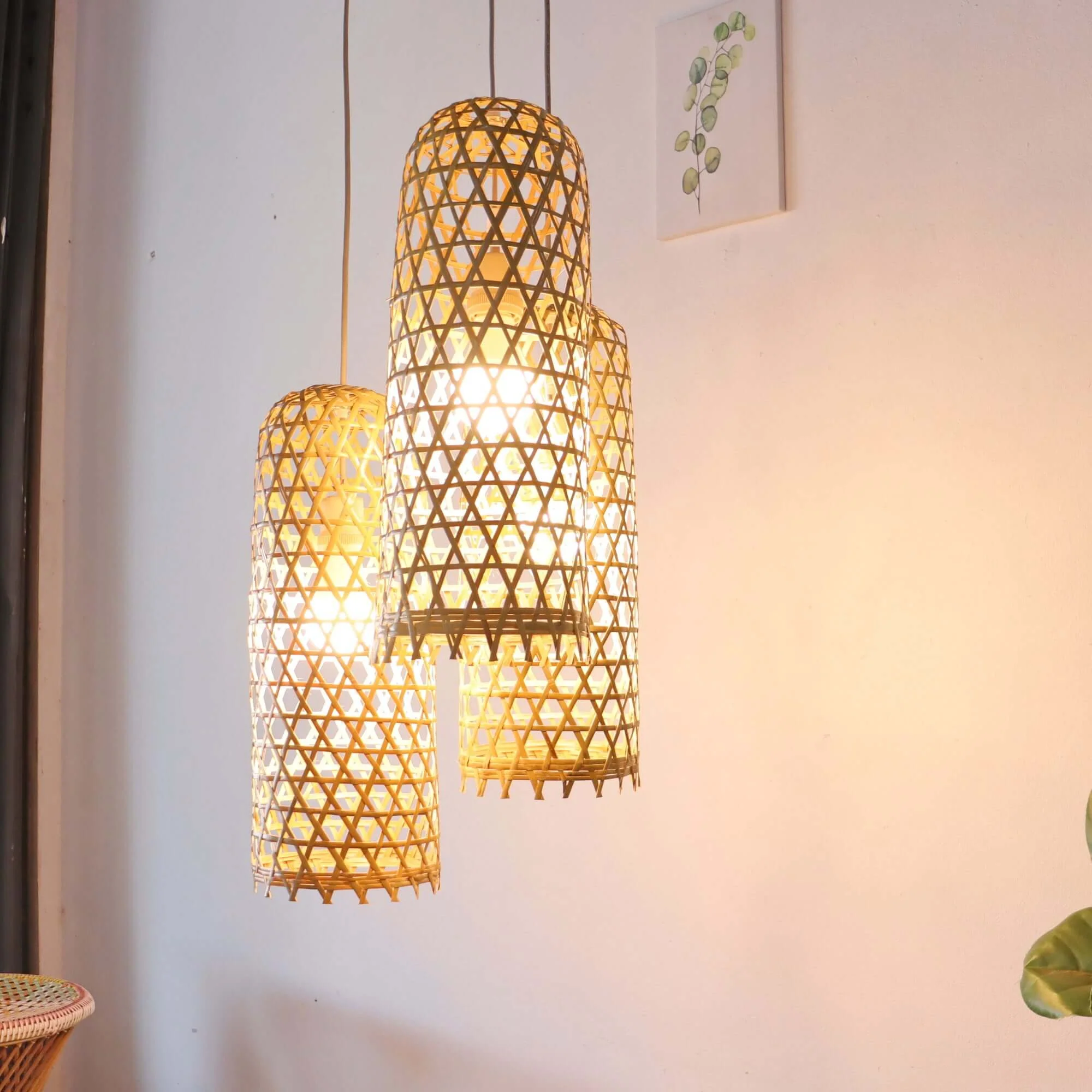 Mon Na Pha - Bamboo Pendant Light Shade By Thaihome - Image 2