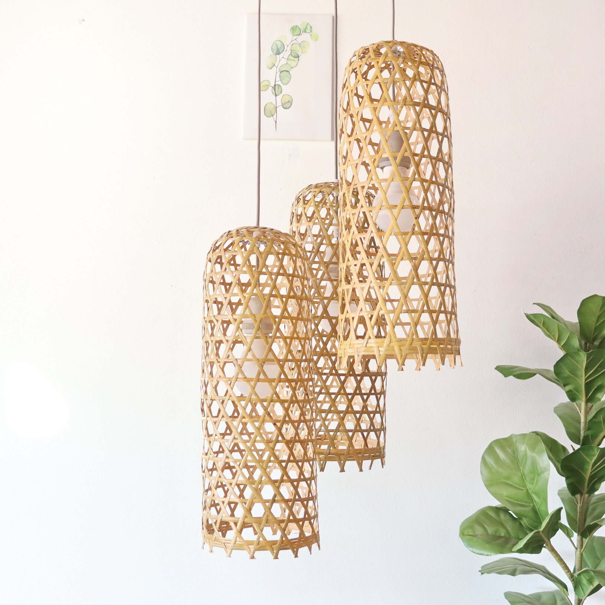 Mon Na Pha - Bamboo Pendant Light Shade By Thaihome - Image 3