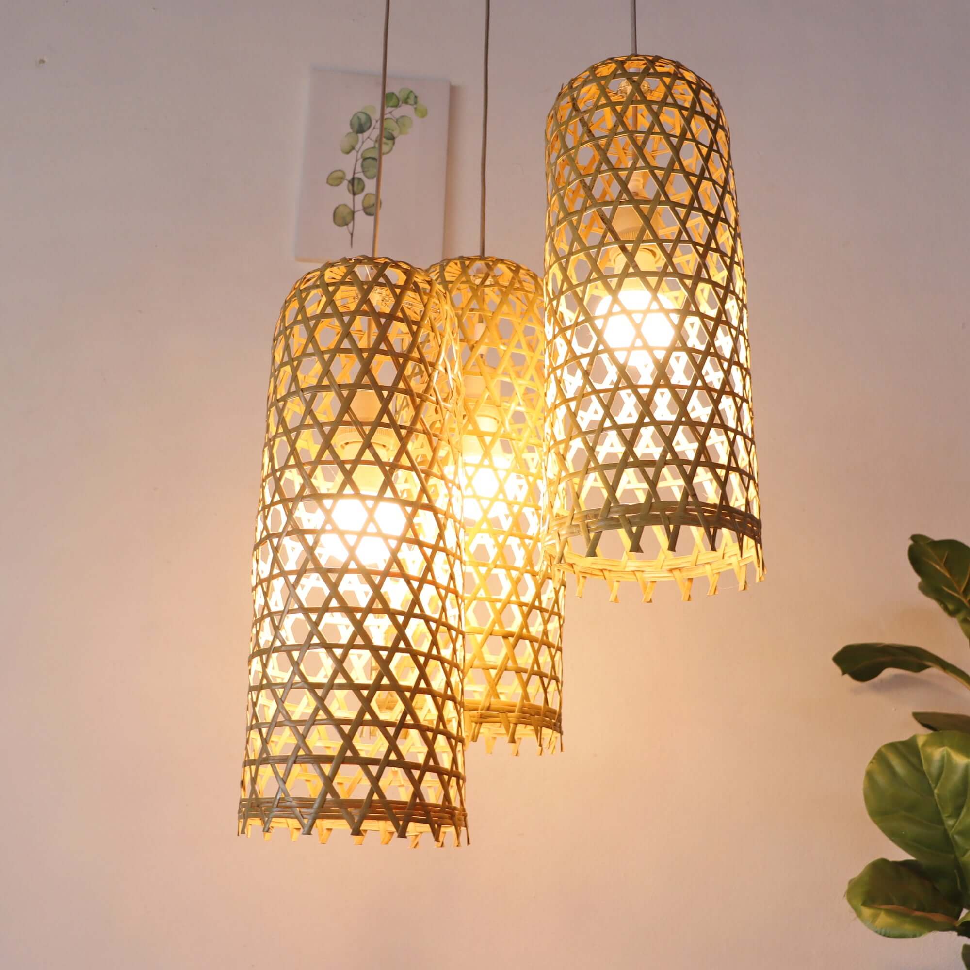Mon Na Pha - Bamboo Pendant Light Shade By Thaihome - Image 4