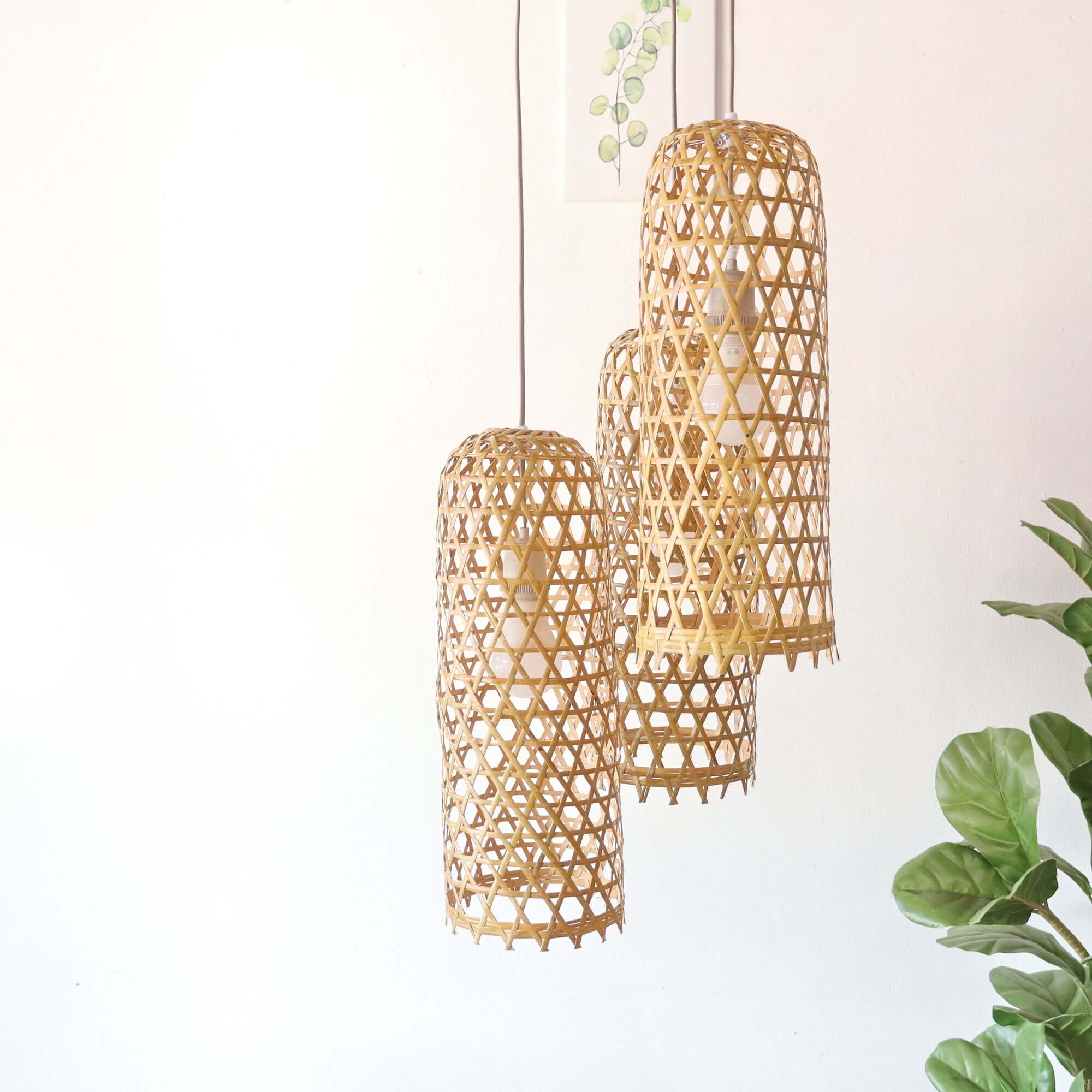 Mon Na Pha - Bamboo Pendant Light Shade By Thaihome - Image 5