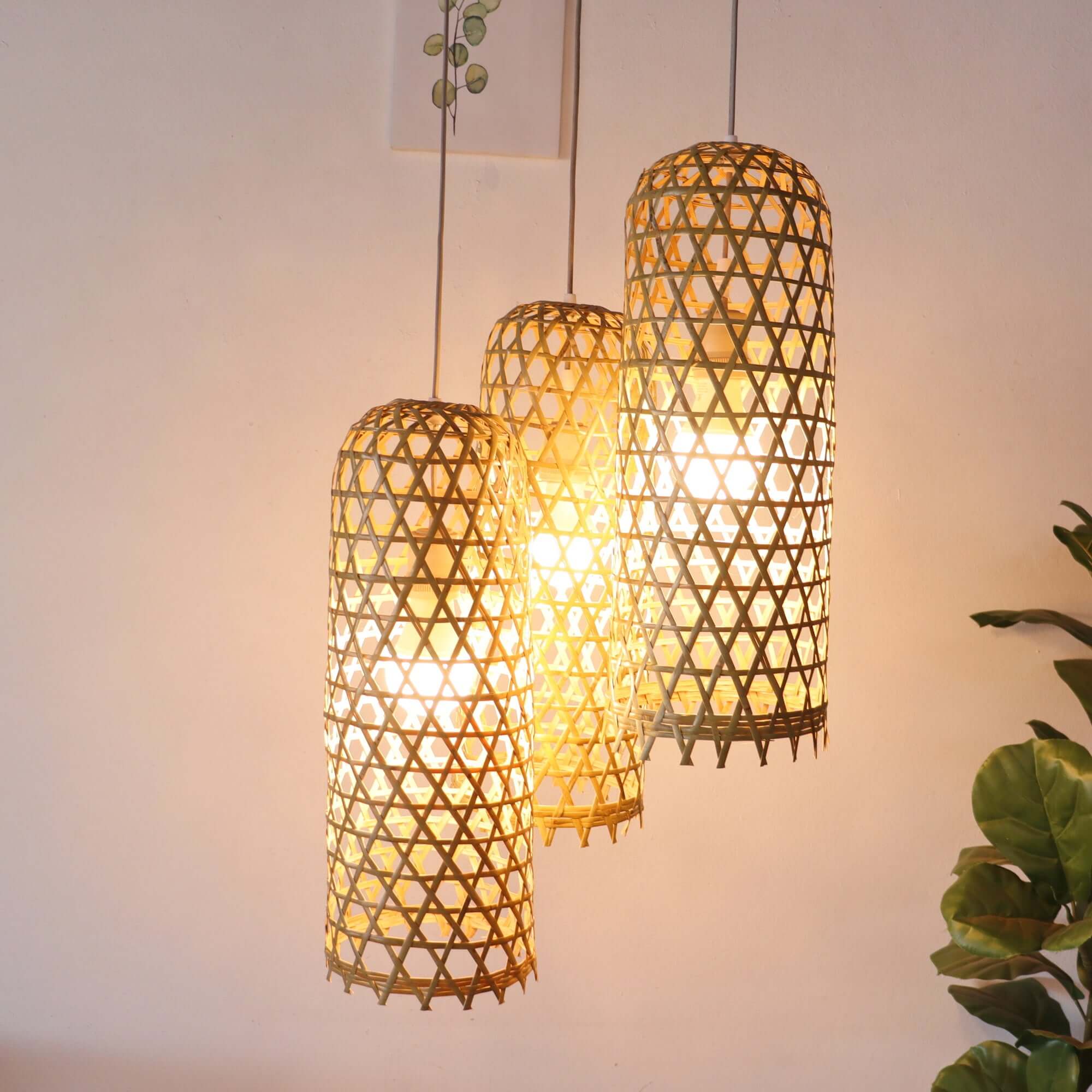 Mon Na Pha - Bamboo Pendant Light Shade By Thaihome - Image 7