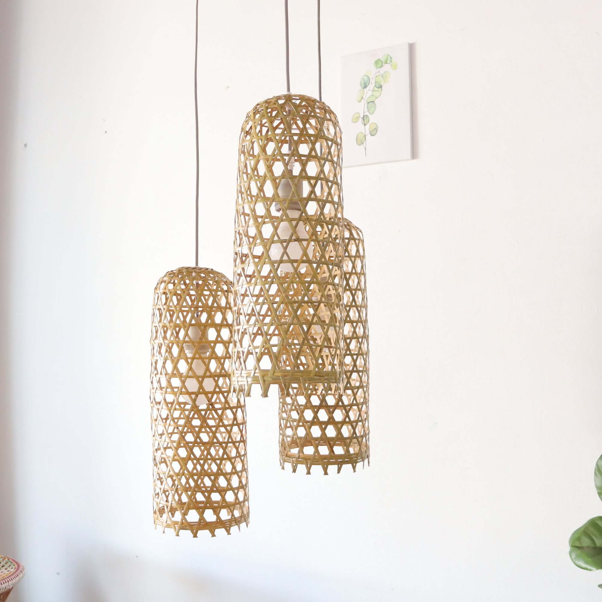Mon Na Pha - Bamboo Pendant Light Shade By Thaihome - Image 8
