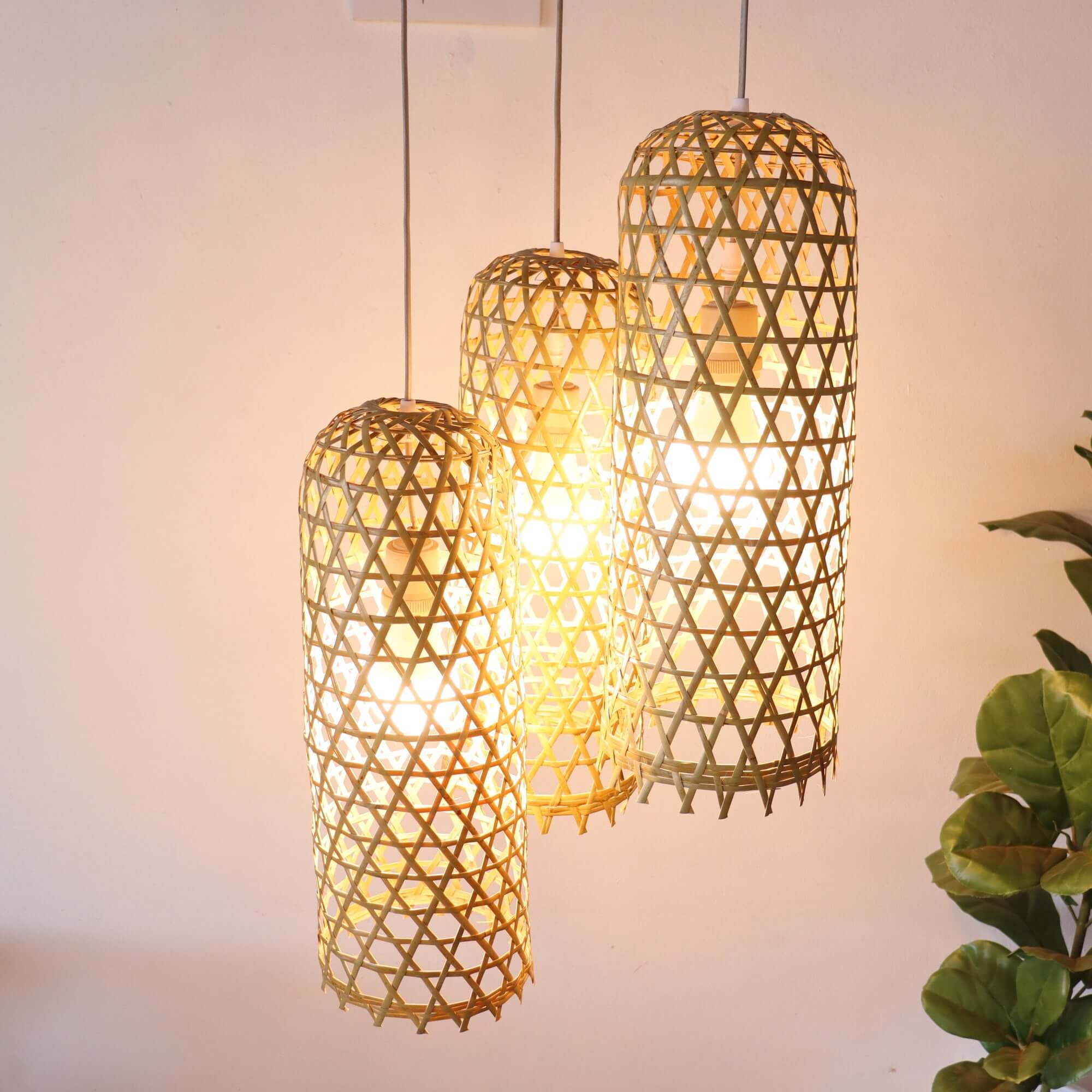 Mon Na Pha - Bamboo Pendant Light Shade By Thaihome - Image 9