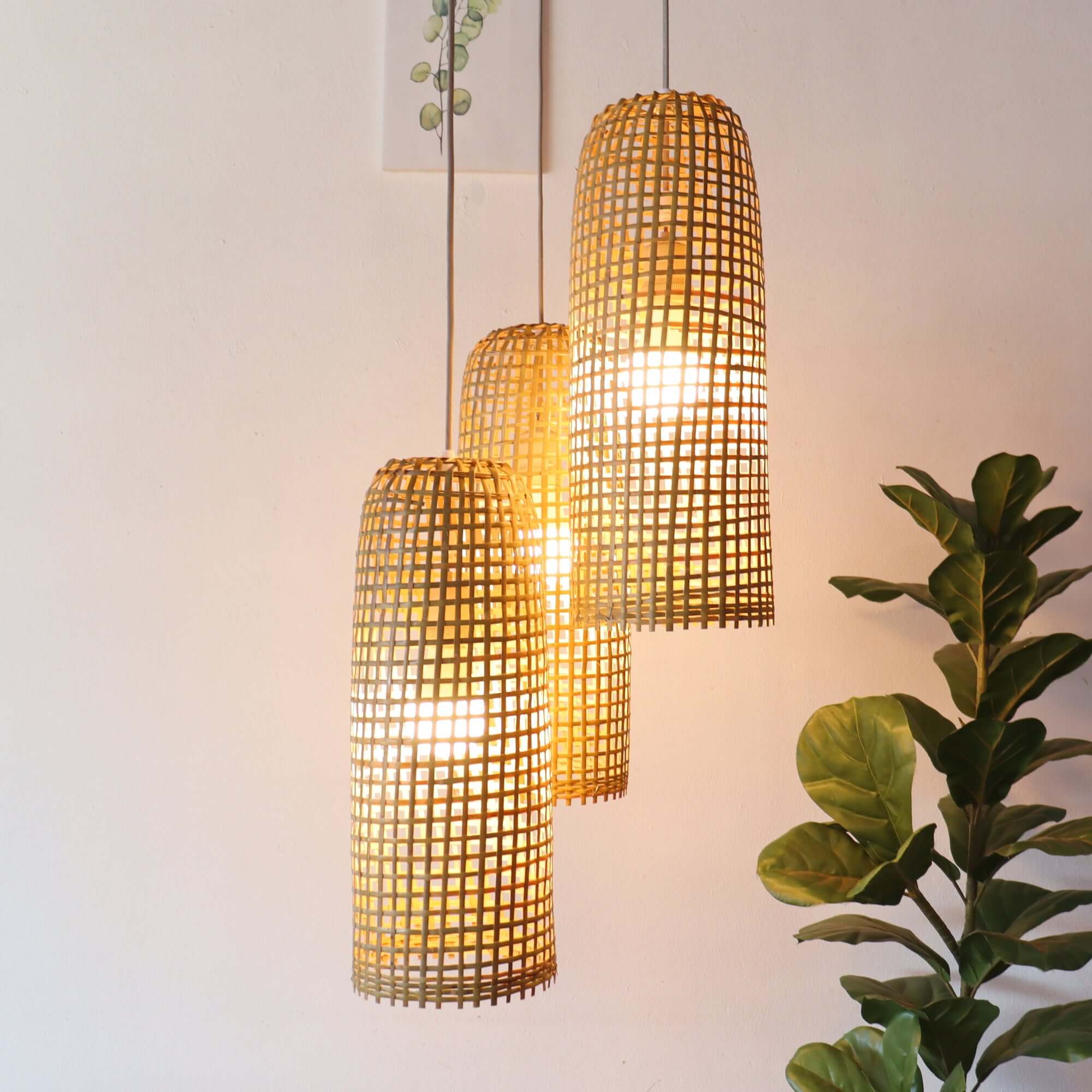 Mon Wa Li - Bamboo Pendant Light Shade By Thaihome - Image 2