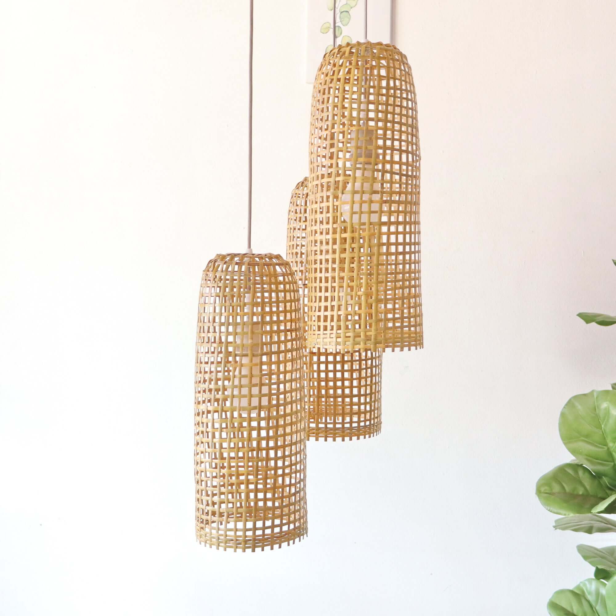 Mon Wa Li - Bamboo Pendant Light Shade By Thaihome - Image 3