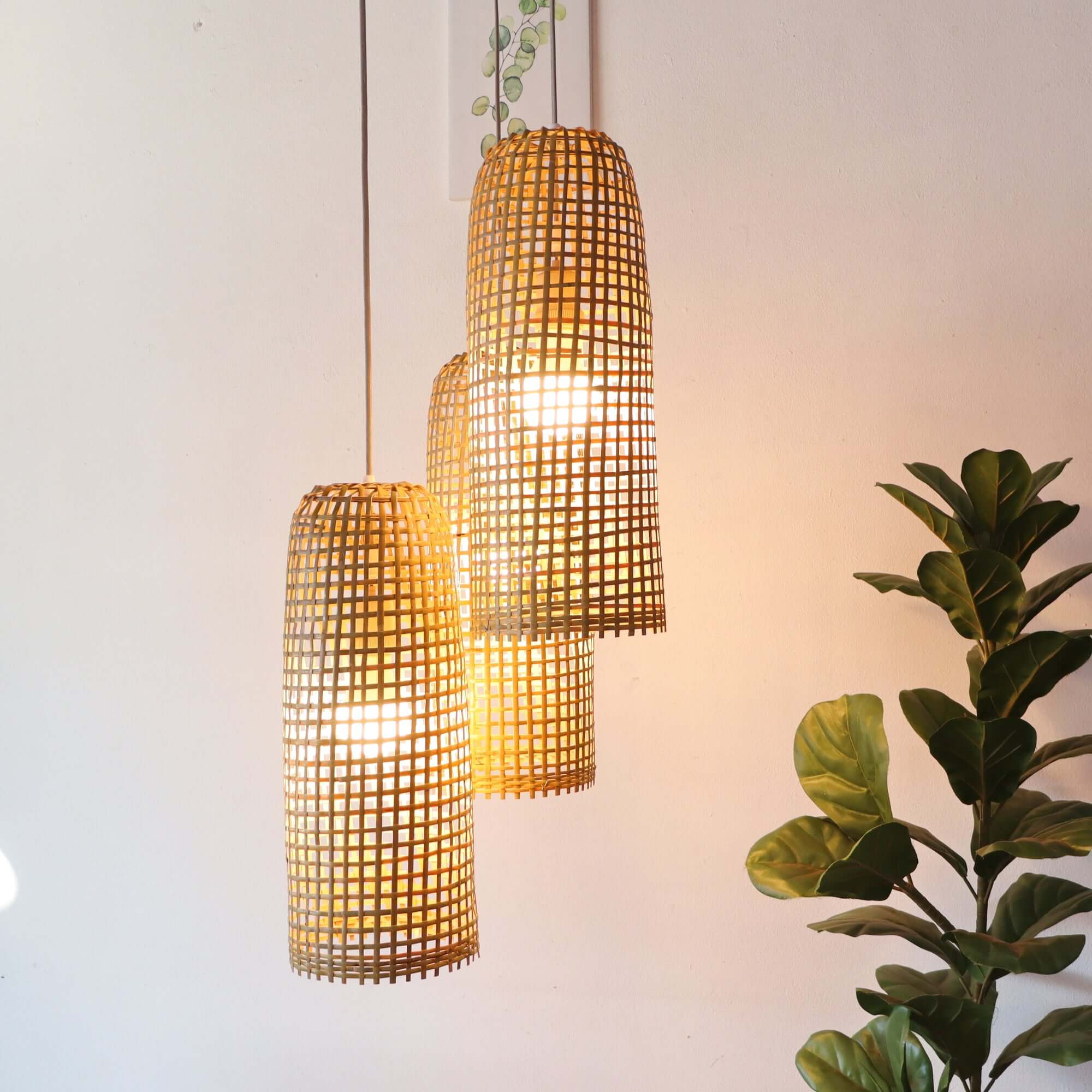 Mon Wa Li - Bamboo Pendant Light Shade By Thaihome - Image 5