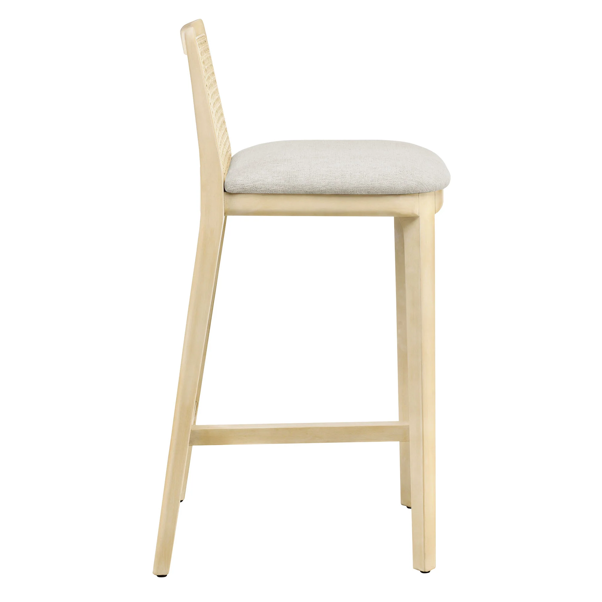 Monarch Wood and Rattan Counter Stool by Modway - Image 3