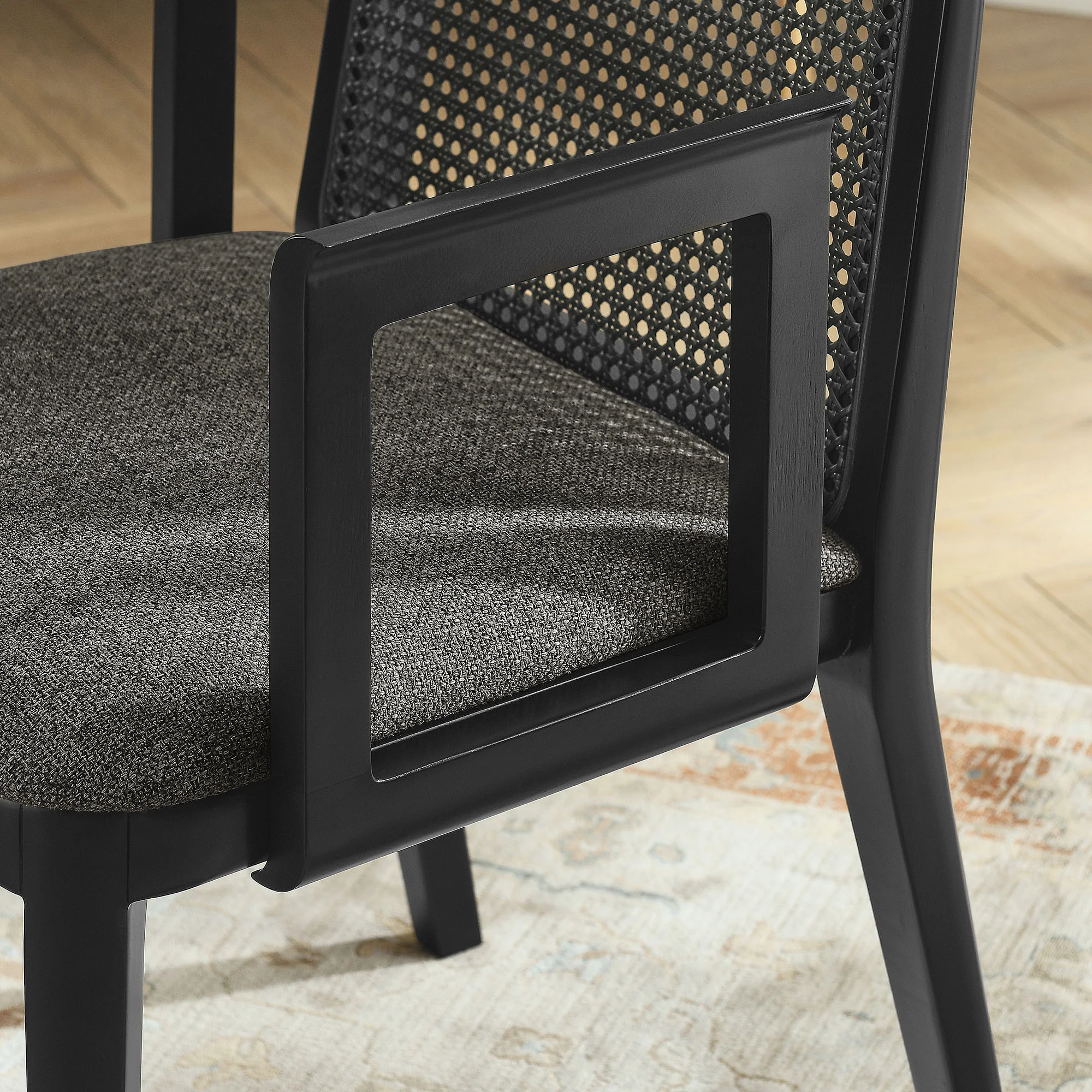 Monarch Wood and Rattan Dining Armchair by Modway - Image 15