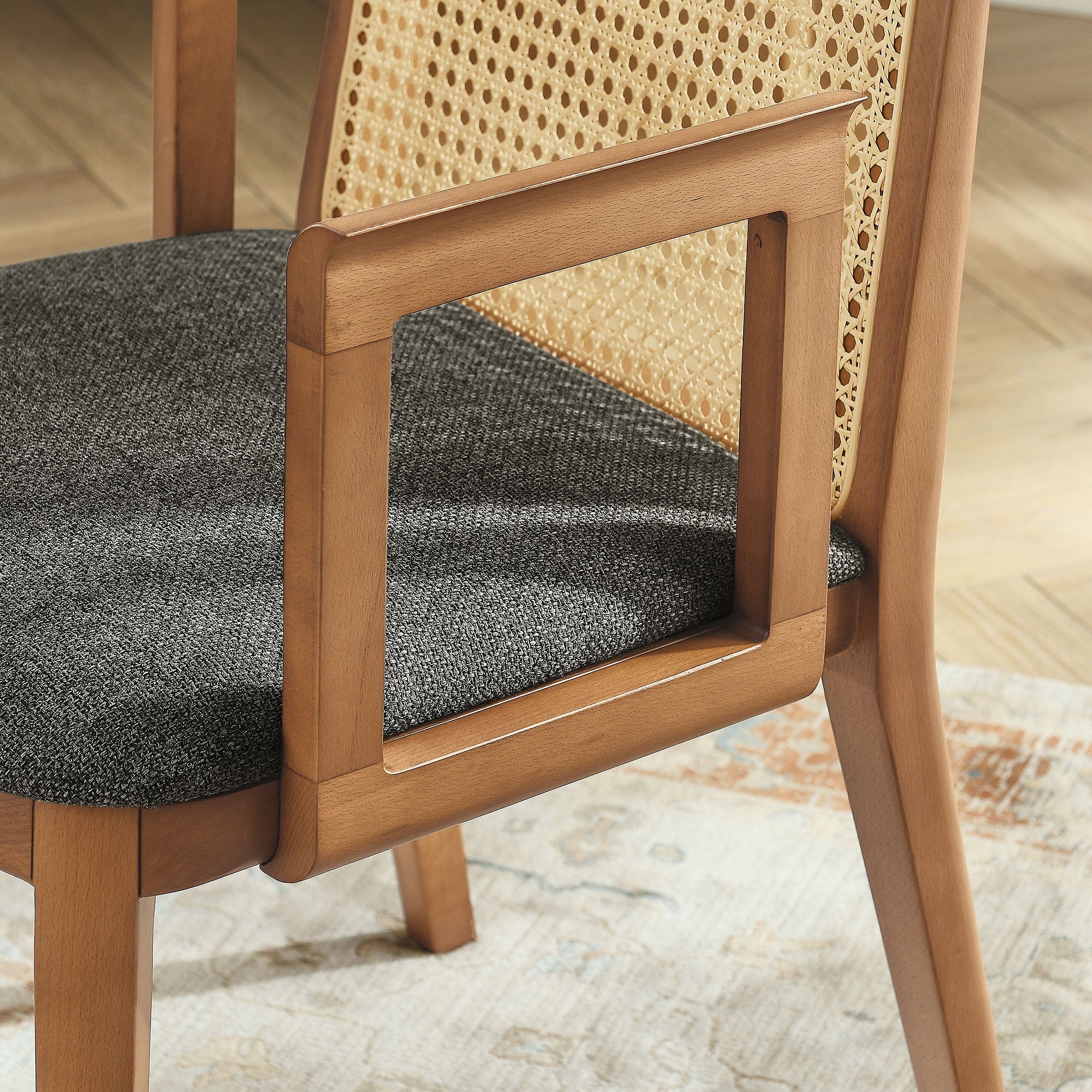 Monarch Wood and Rattan Dining Armchair by Modway - Image 33