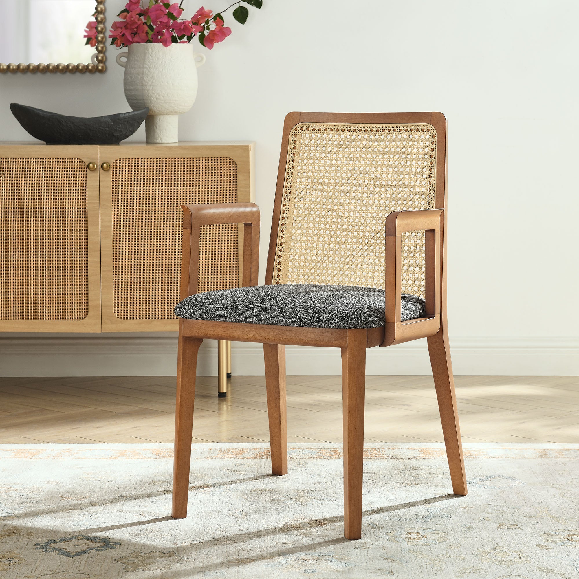Monarch Wood and Rattan Dining Armchair by Modway - Image 34