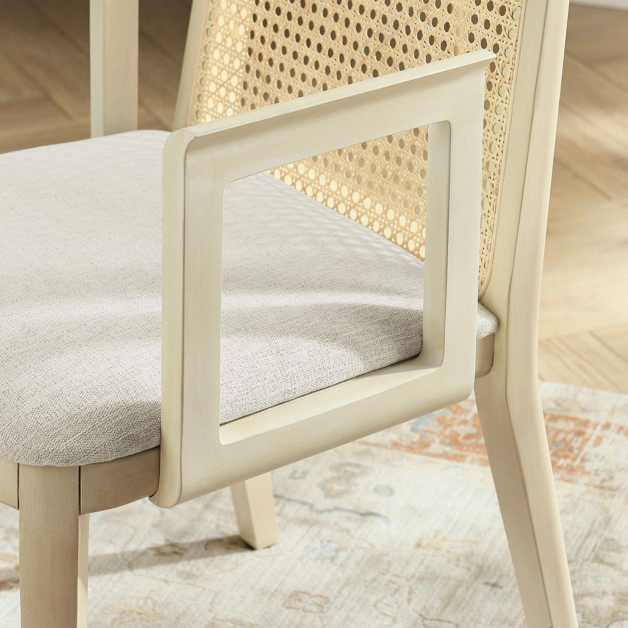 Monarch Wood and Rattan Dining Armchair by Modway - Image 7