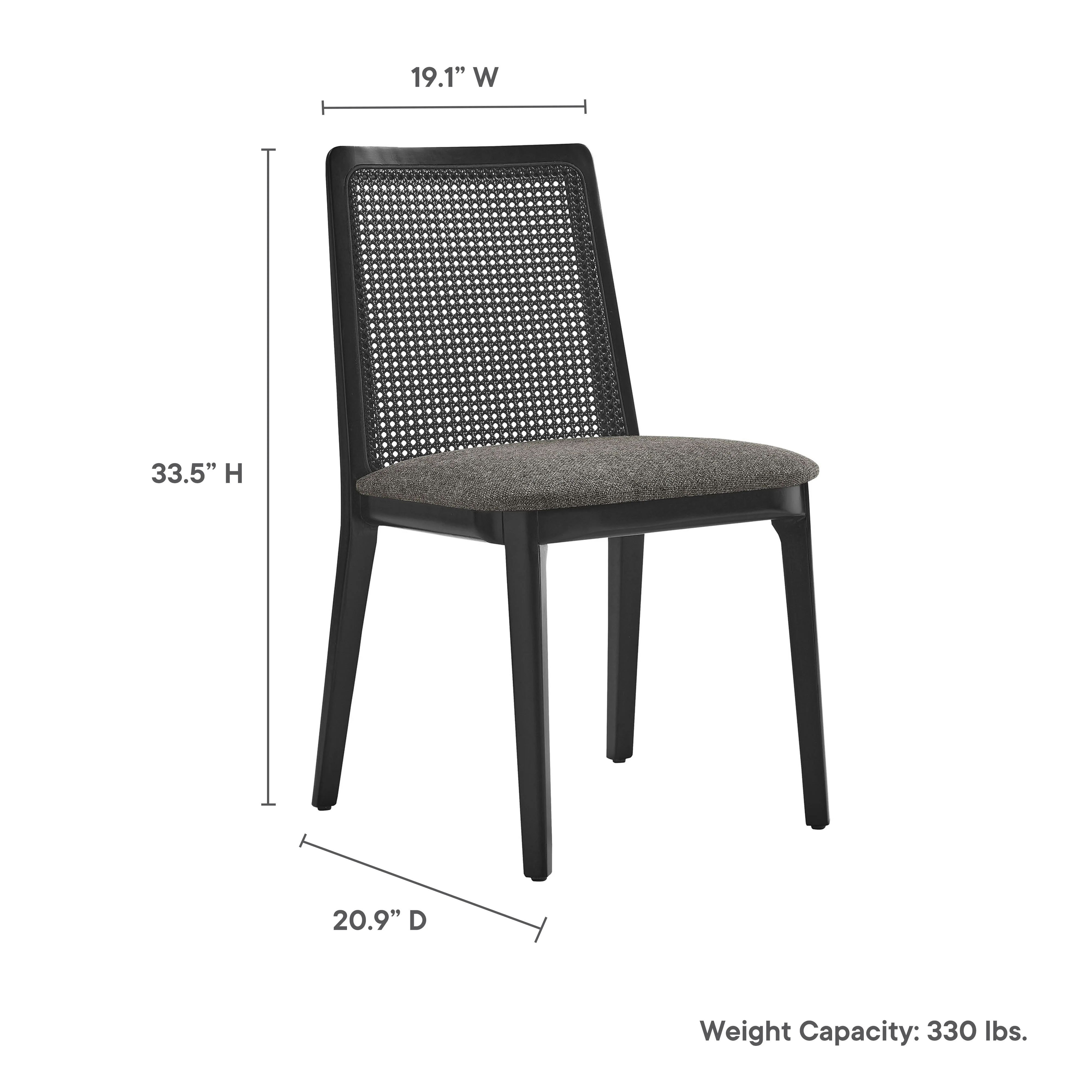 Monarch Wood and Rattan Dining Side Chair by Modway - Image 18