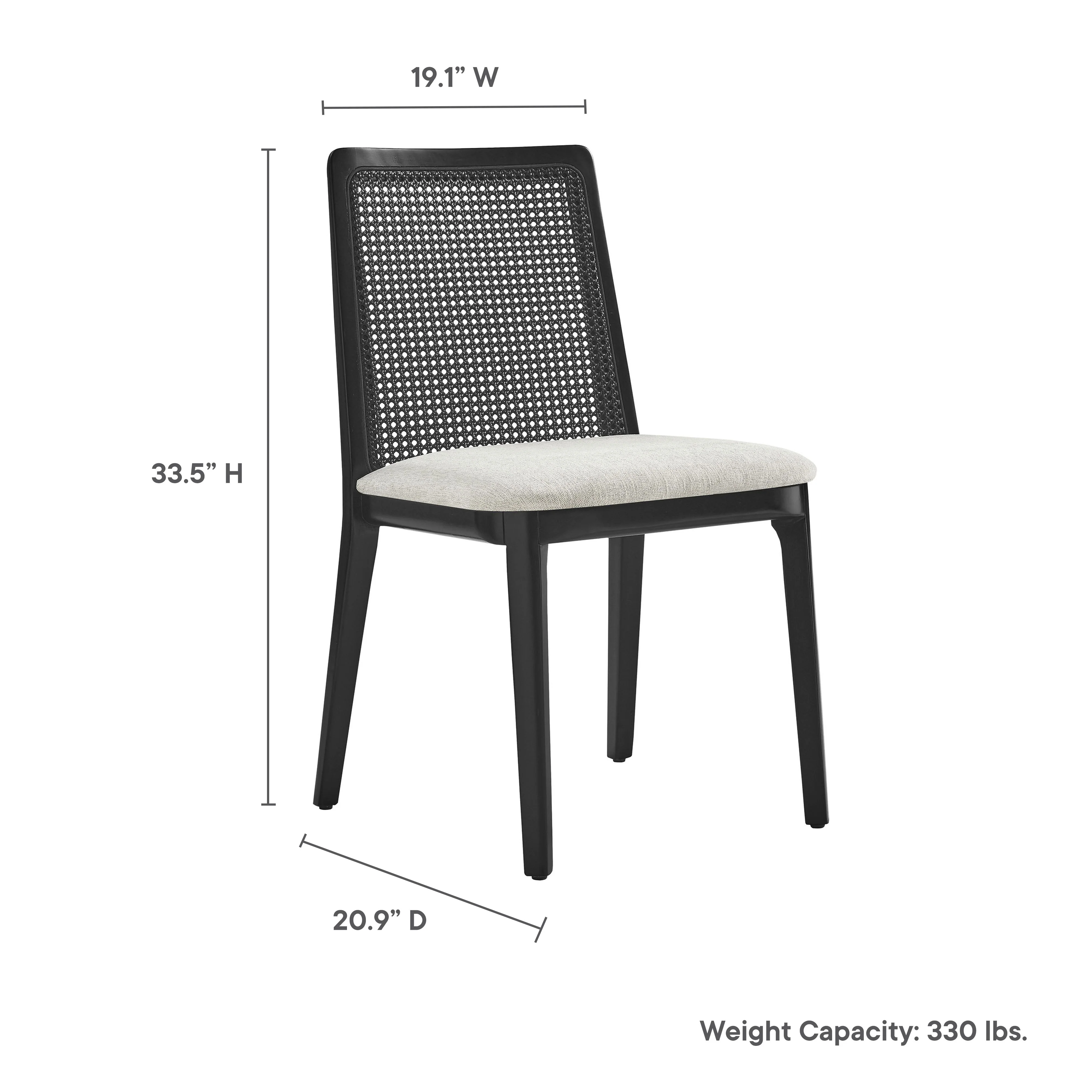 Monarch Wood and Rattan Dining Side Chair by Modway - Image 27