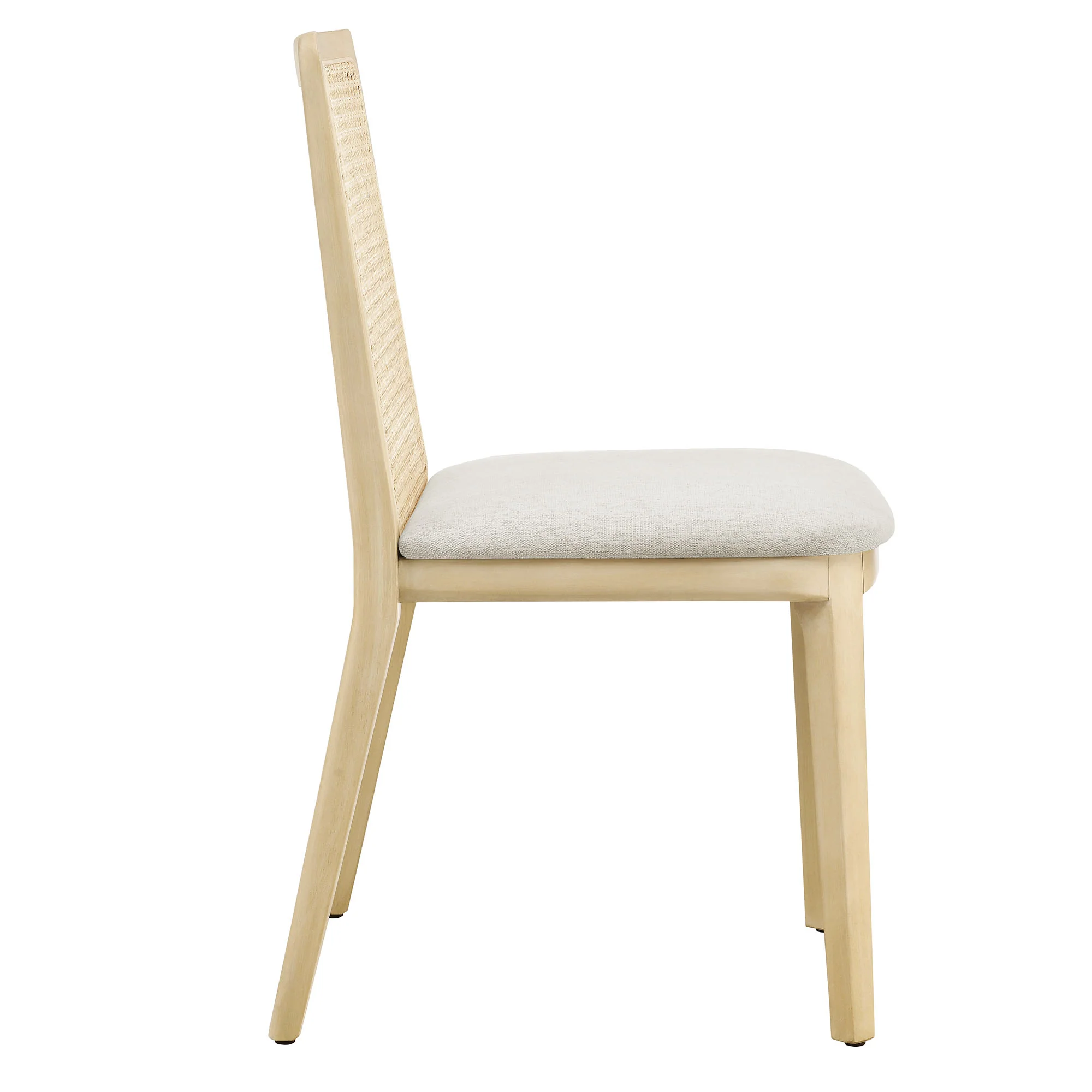 Monarch Wood and Rattan Dining Side Chair by Modway - Image 3