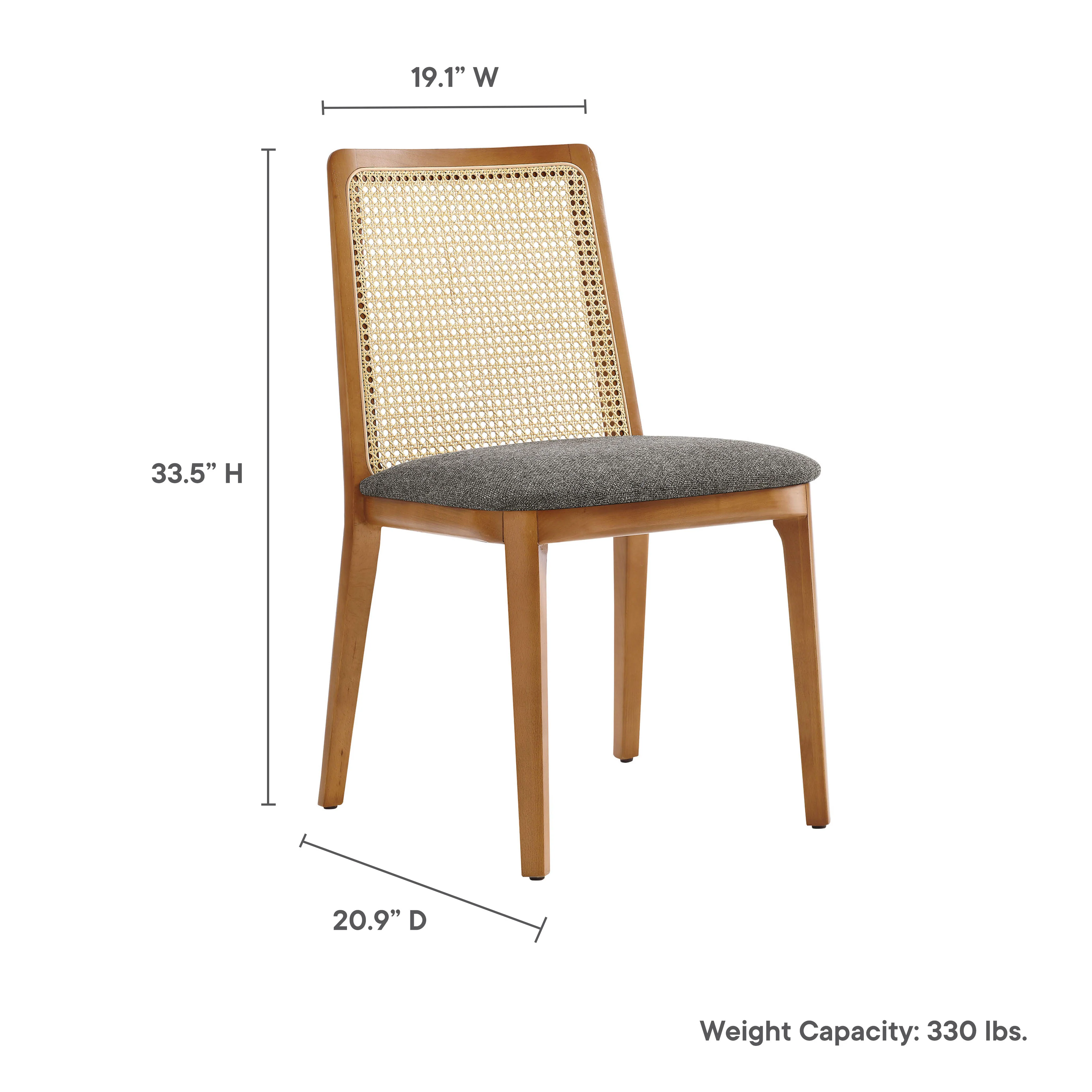 Monarch Wood and Rattan Dining Side Chair by Modway - Image 36